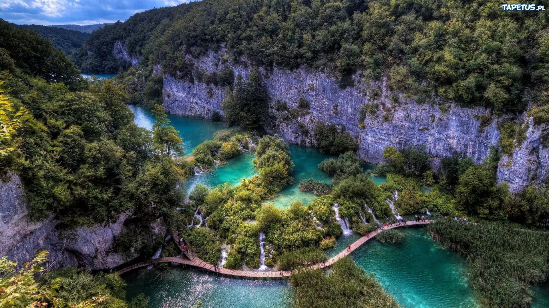 Jeziora, Skały, Park Narodowy, Plitvice