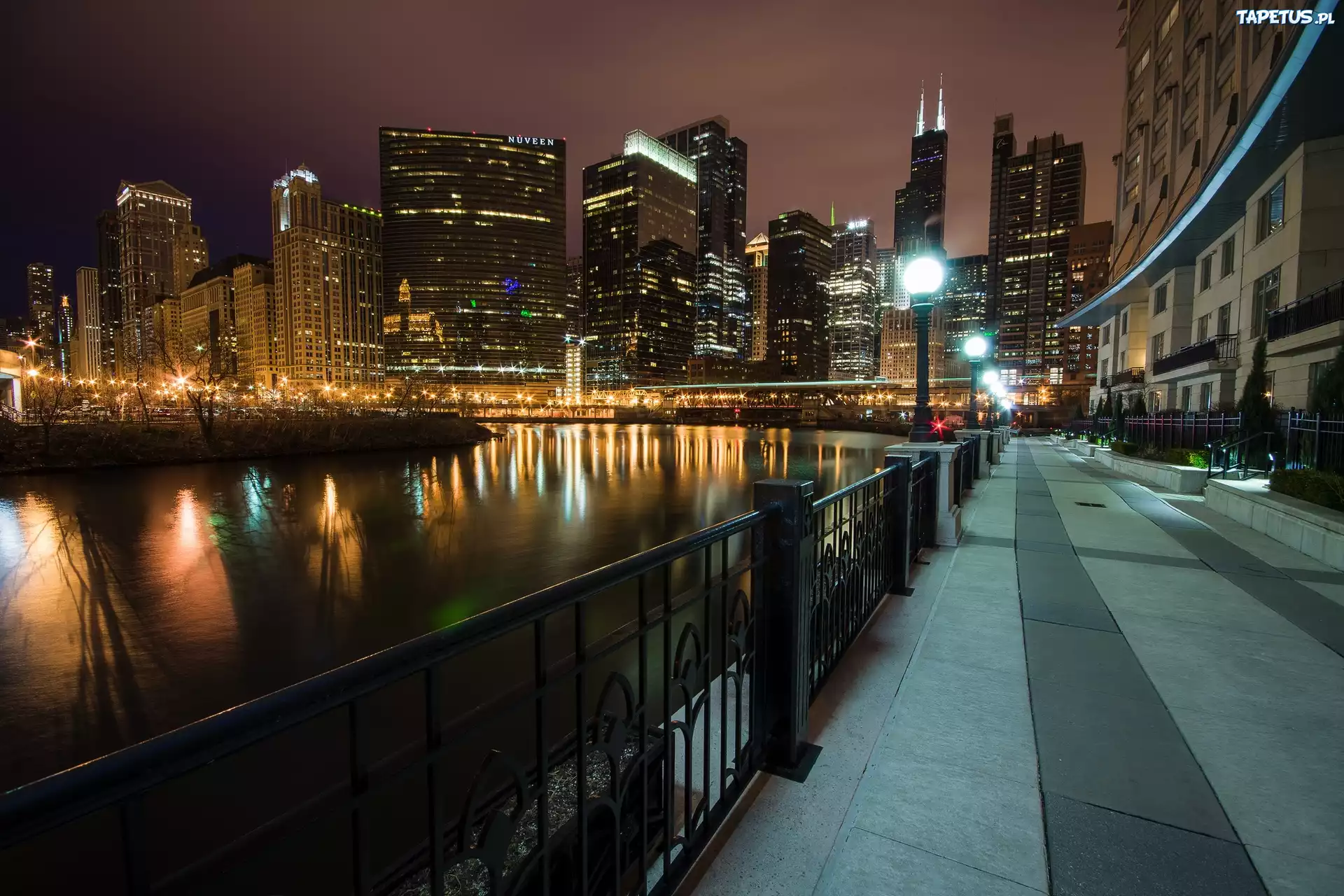 Miasto, Chicago, Bulwar, Wolf Point, USA