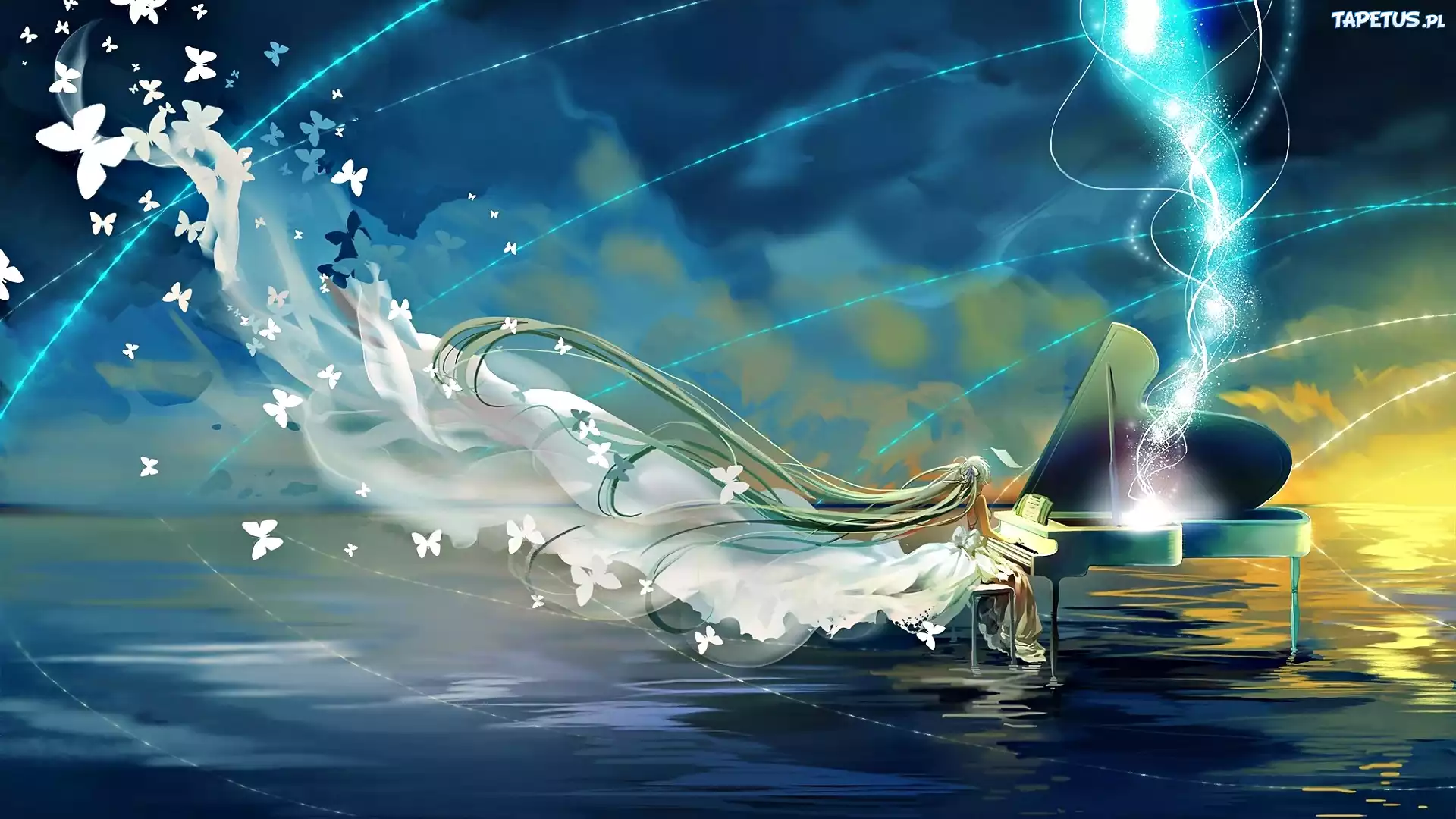 Manga Anime, Vocaloid, Muzyka, Fortepian