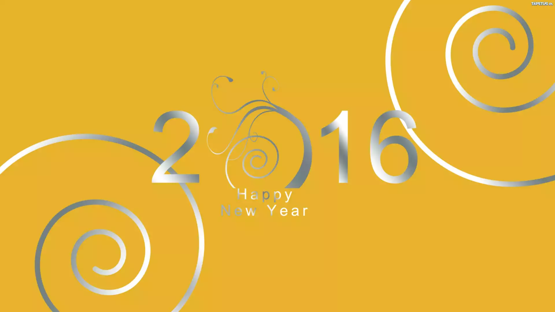 2016, Ozdobne, Spirale, Napis