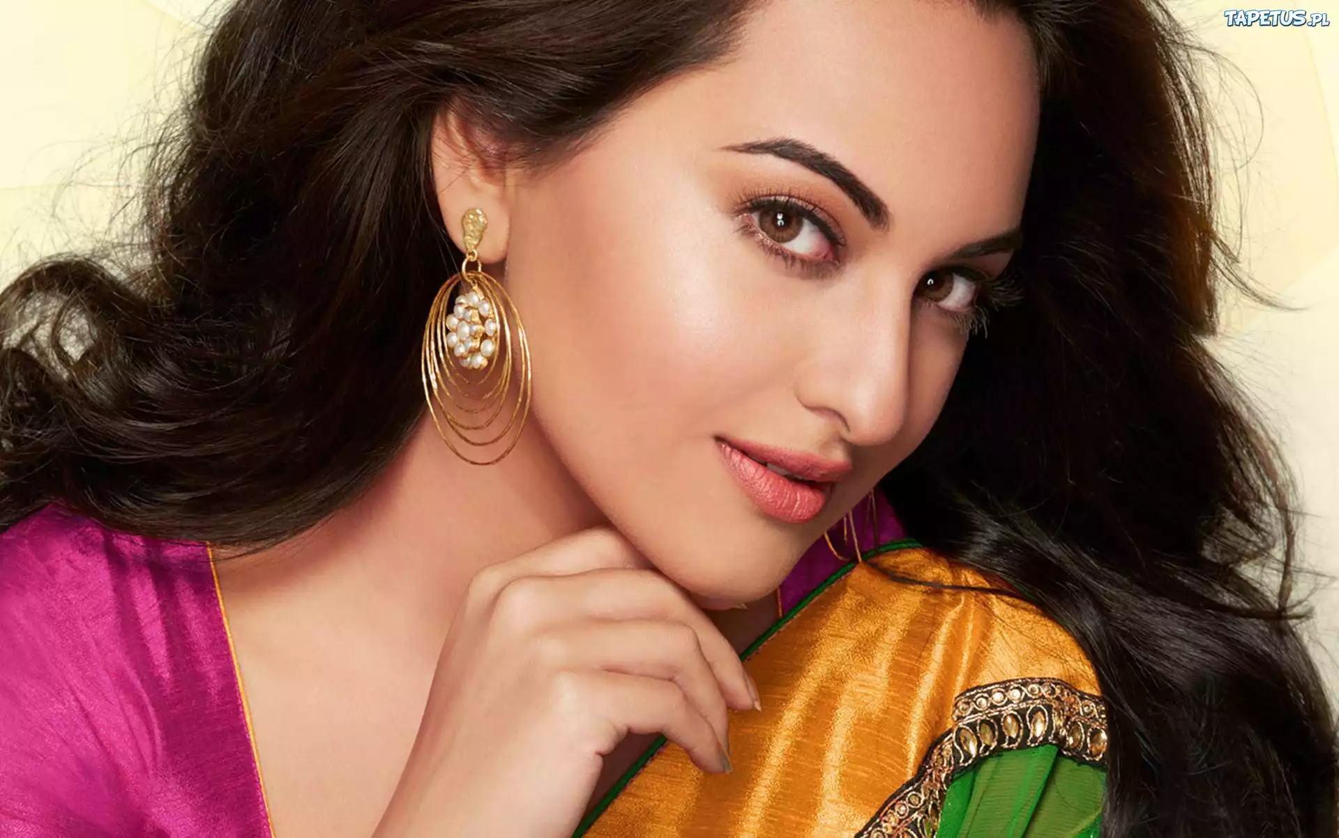 Kobieta, Sonakshi, Sinha, Biżuteria, Makijaż
