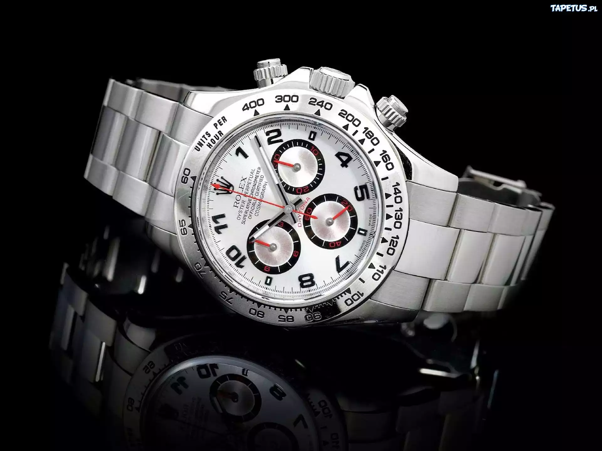 Zegarek, Rolex, Czarne, Tło