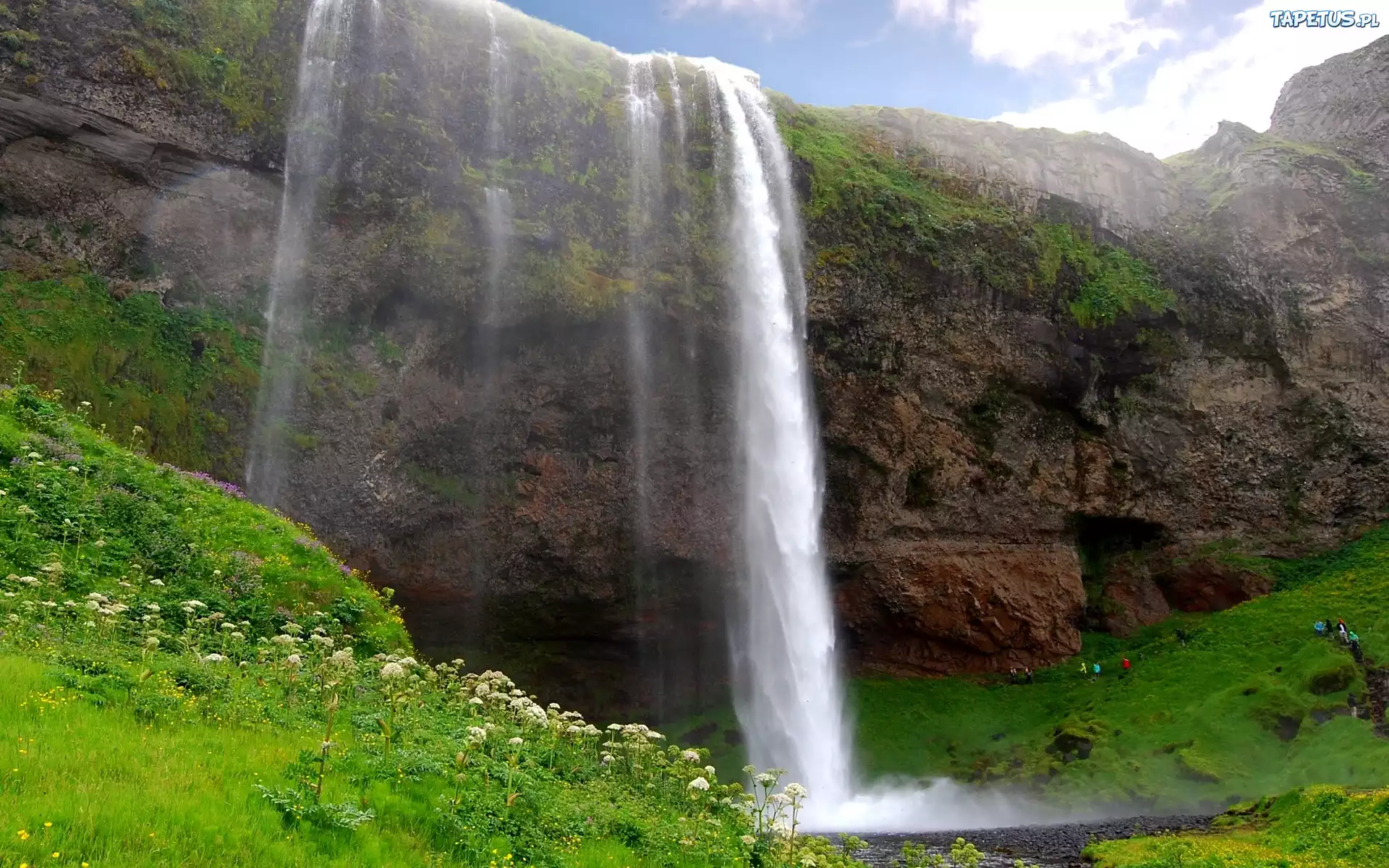 Wodospad, Seljalandsfoss, Skały