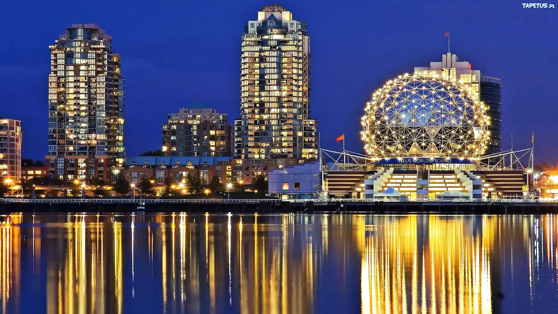 Drapacze Chmur, Vancouver, Noc, Telus World Of Science