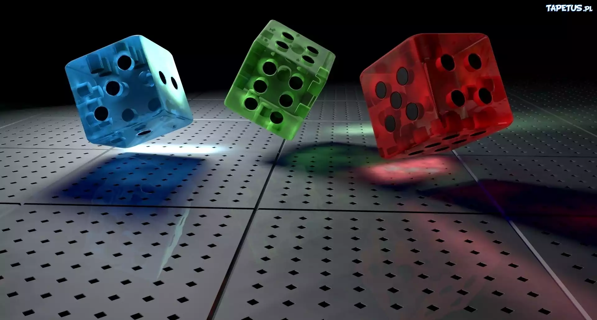 Grafika, 3D, Trzy, Kolorowe, Kostki