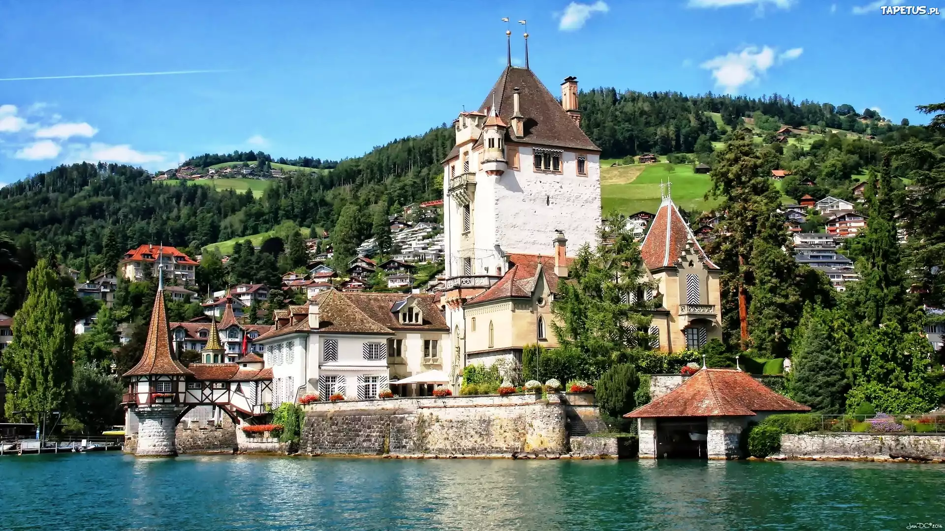 Zamek, Oberhofen, Szwajcaria