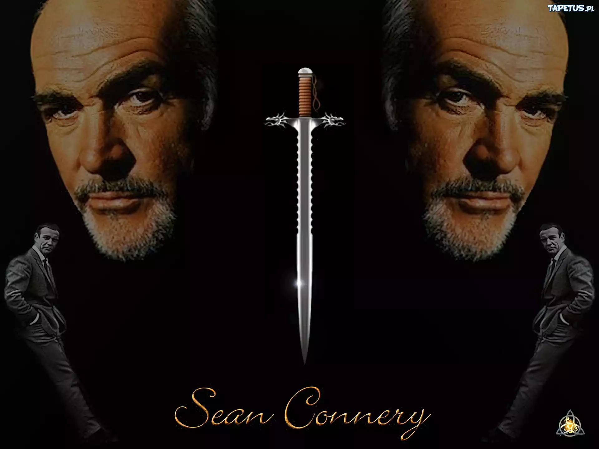 Sean Connery,miecz, twarze
