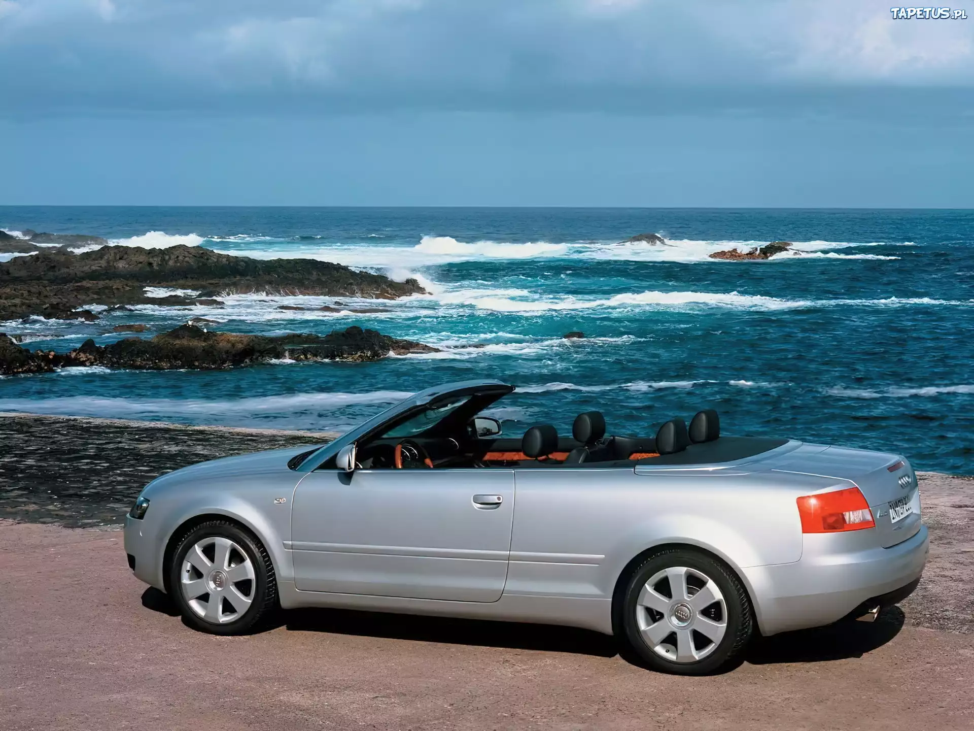 Srebrne, Audi A4, Cabrio