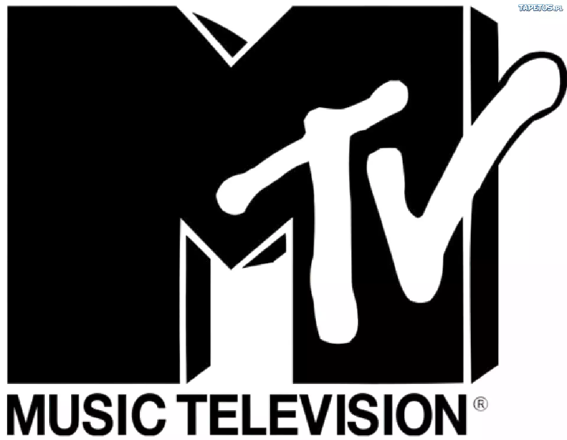 MTV, Logo, Biało, Czarne