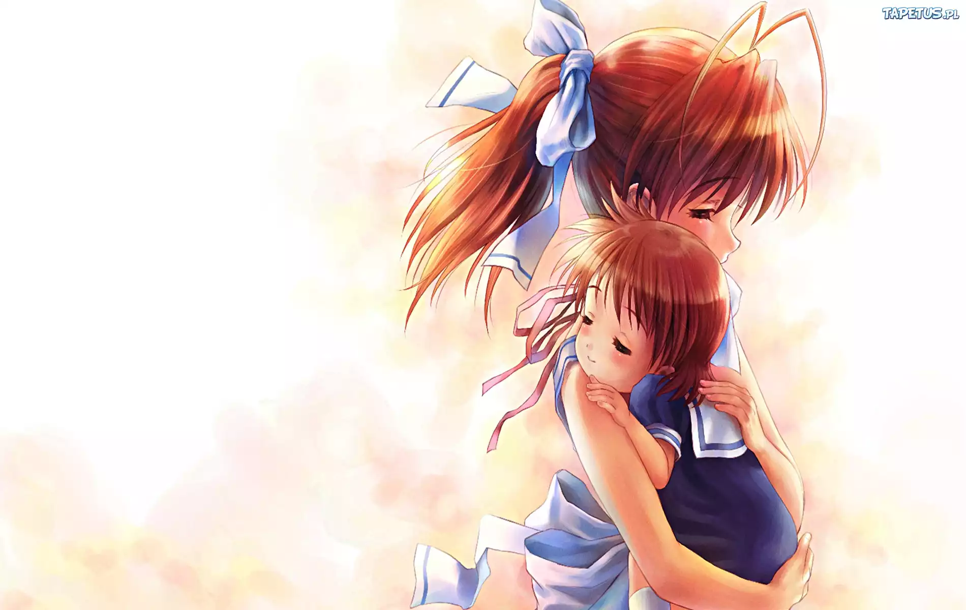 Clannad Nagisa Ushio Przytulanie