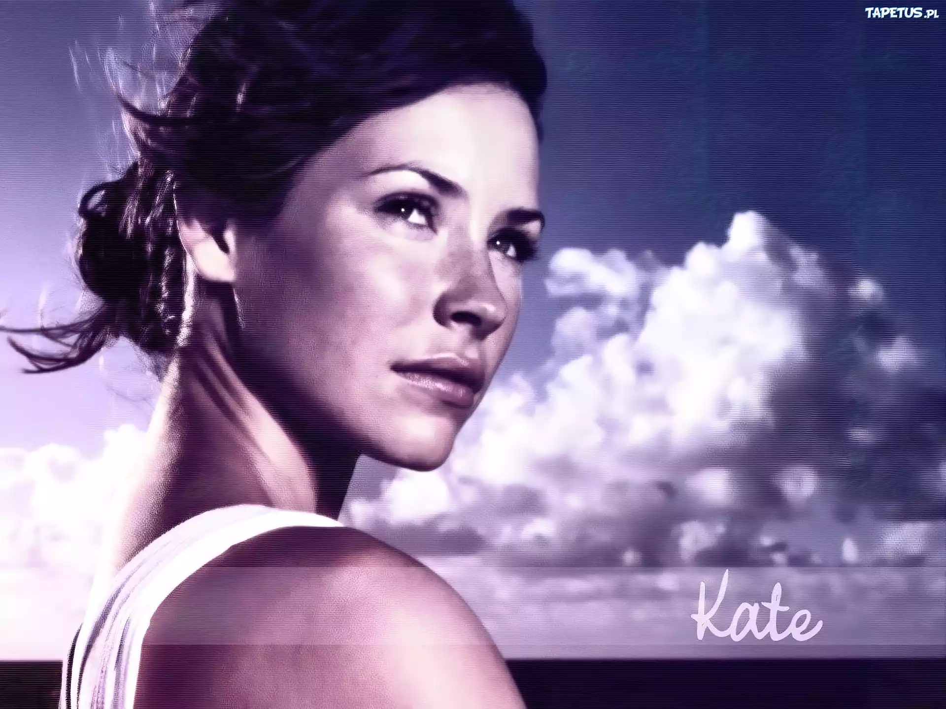 Filmy Lost, Evangeline Lilly, wiatr, chmury