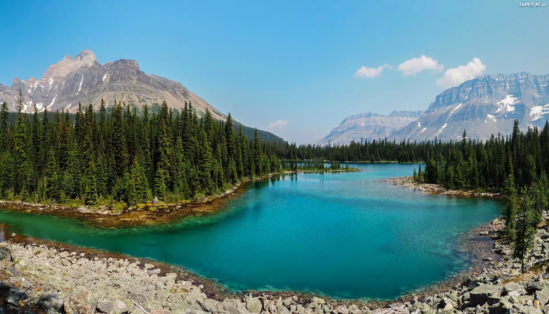Kanada, Park Narodowy, Yoho, Góry, Rzeka