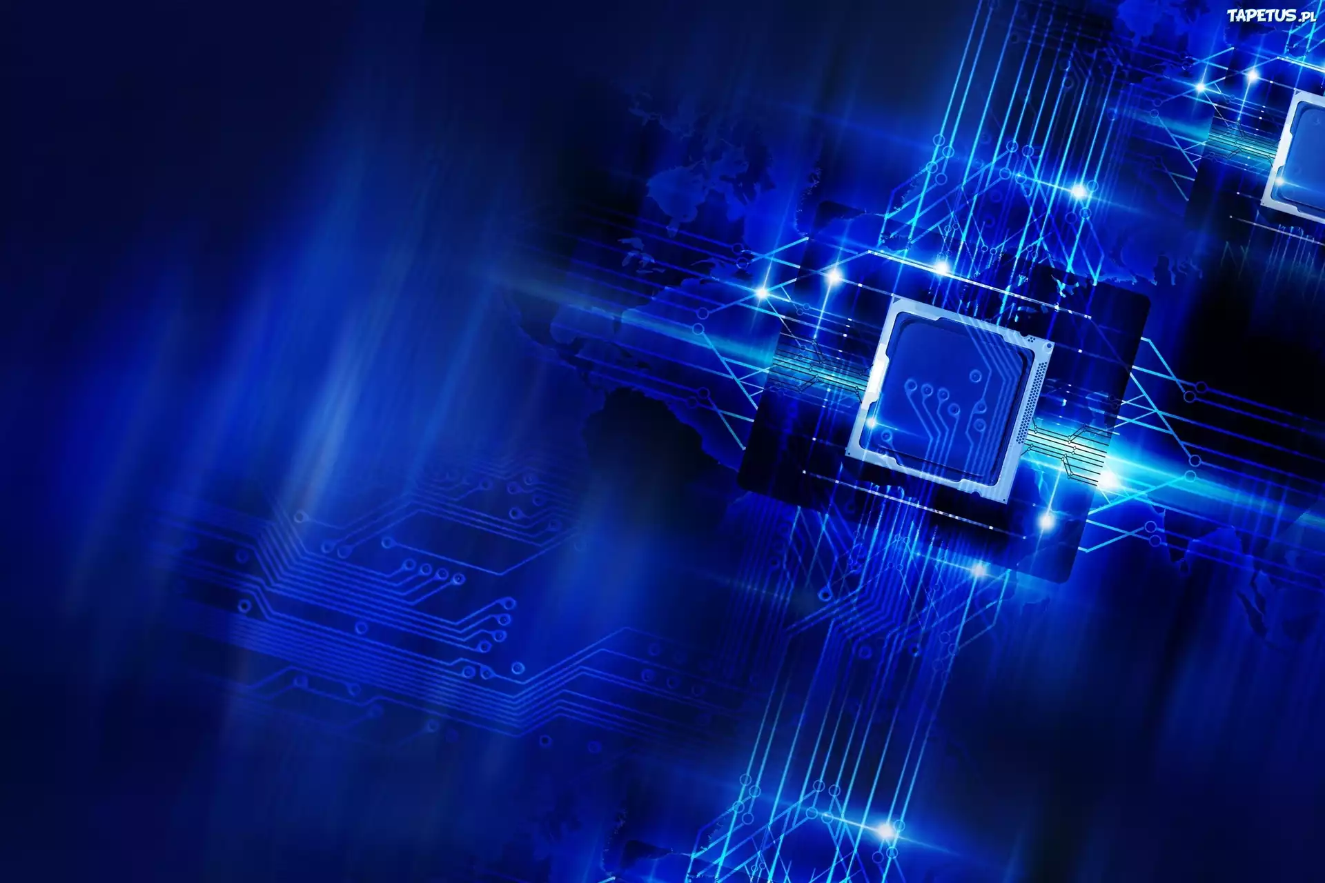 Hardware, Technologia, Elektronika, Niebieskie