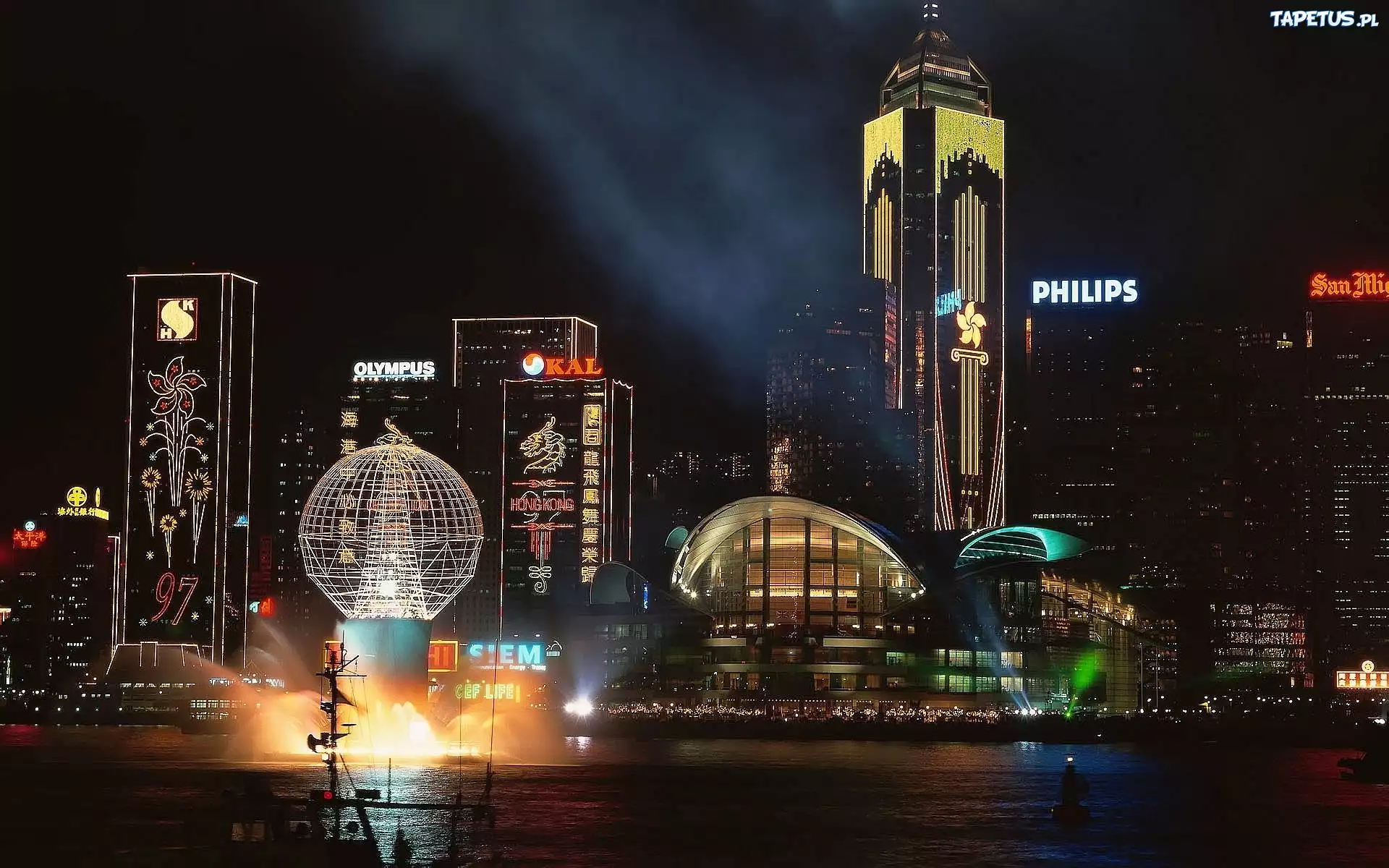 Hong Kong, Miasto, Noc