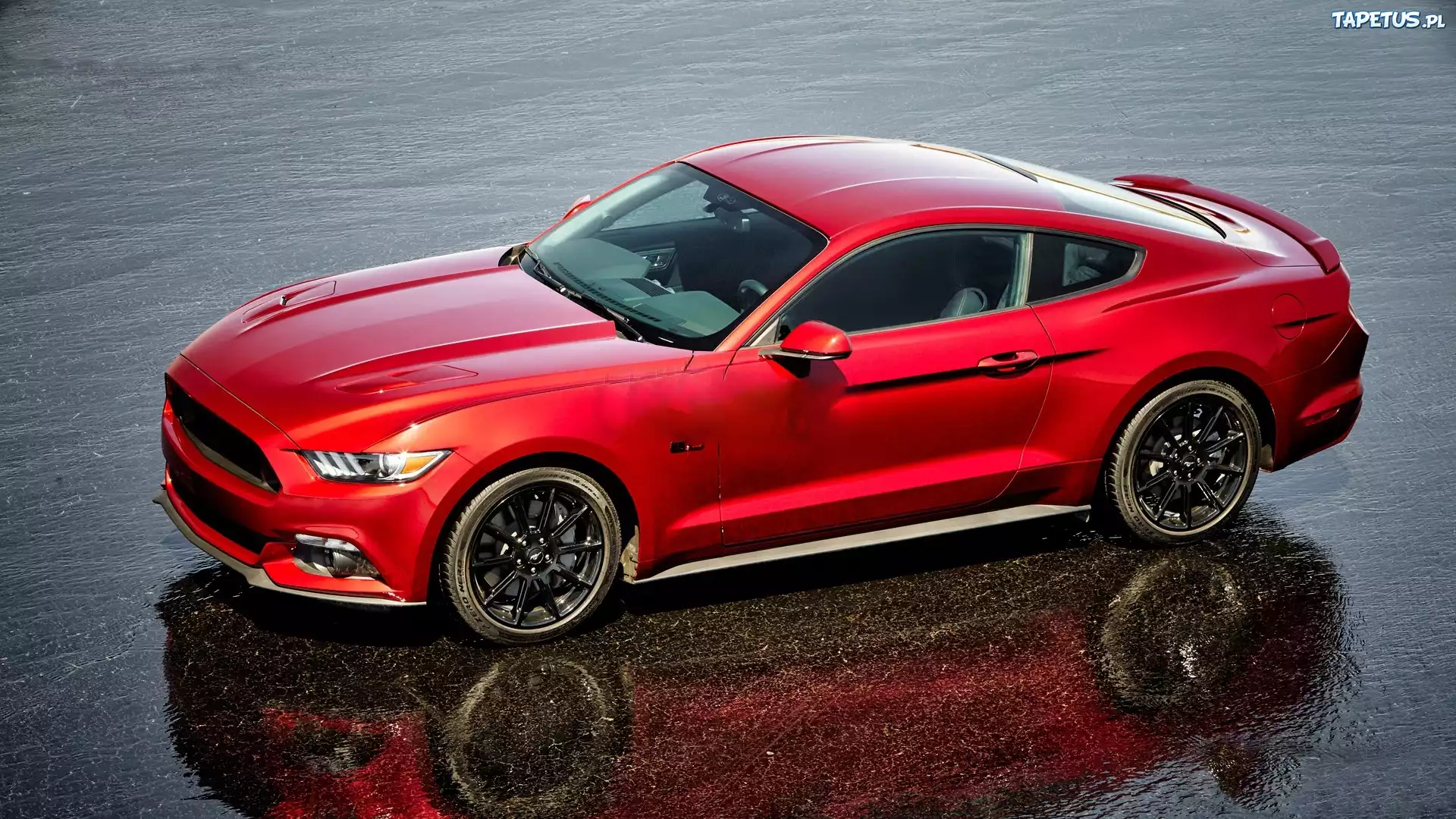 Czerwony, Ford, Mustang