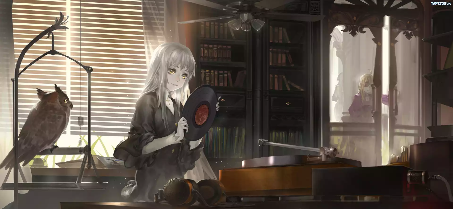 Dziewczyna, Sowa, Płyta, Anime