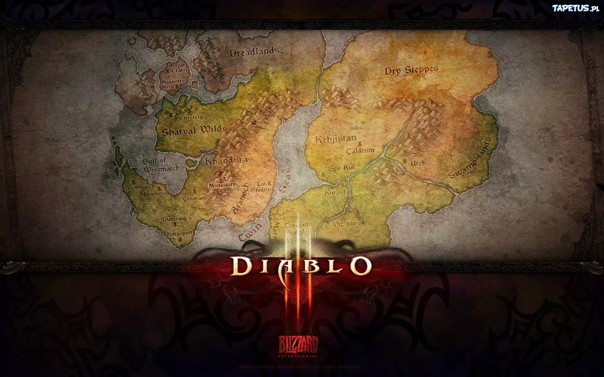 Diablo 3, Mapa