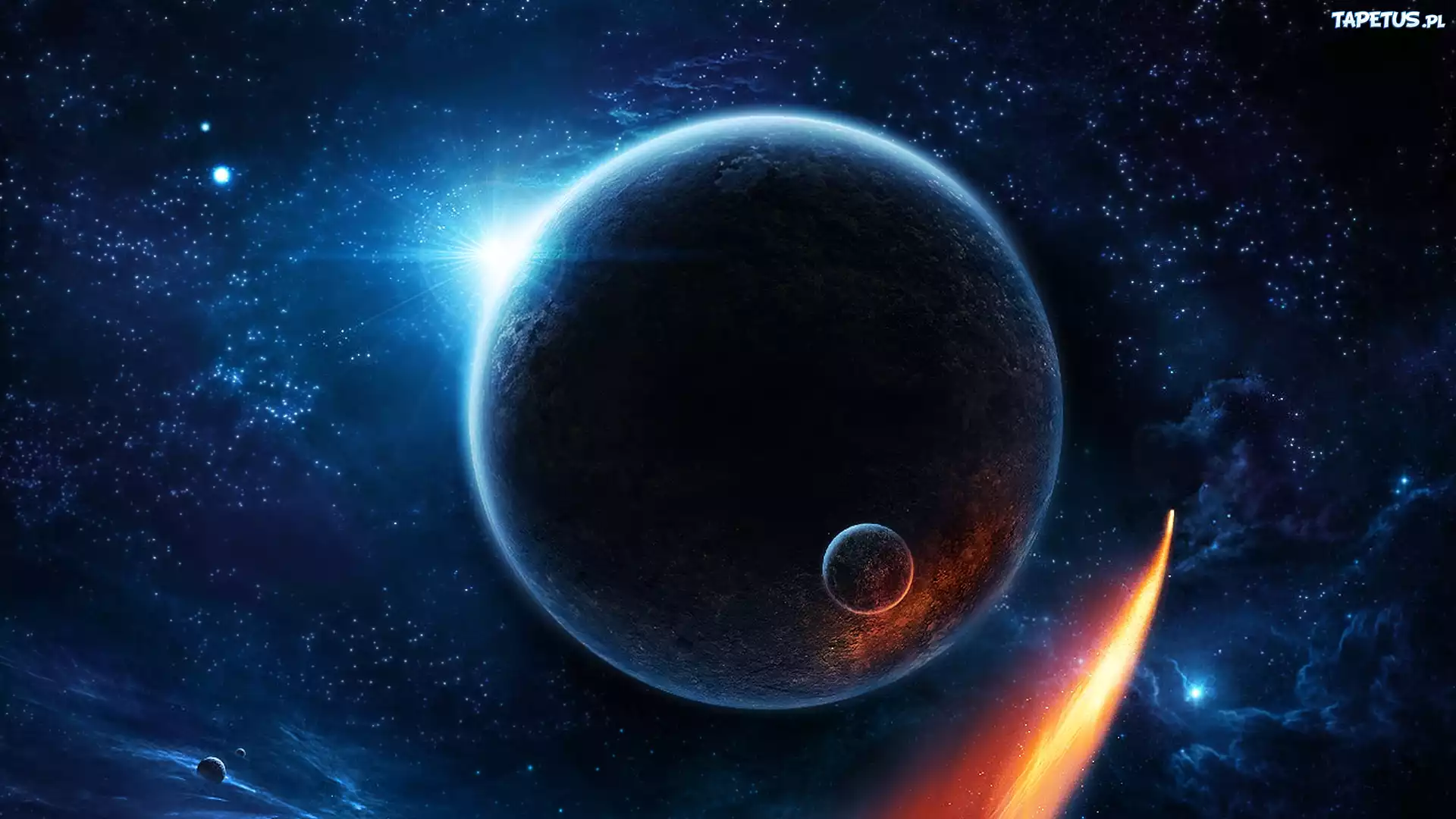 Kosmos, Planeta, Ziemia, Księżyc, Słońce