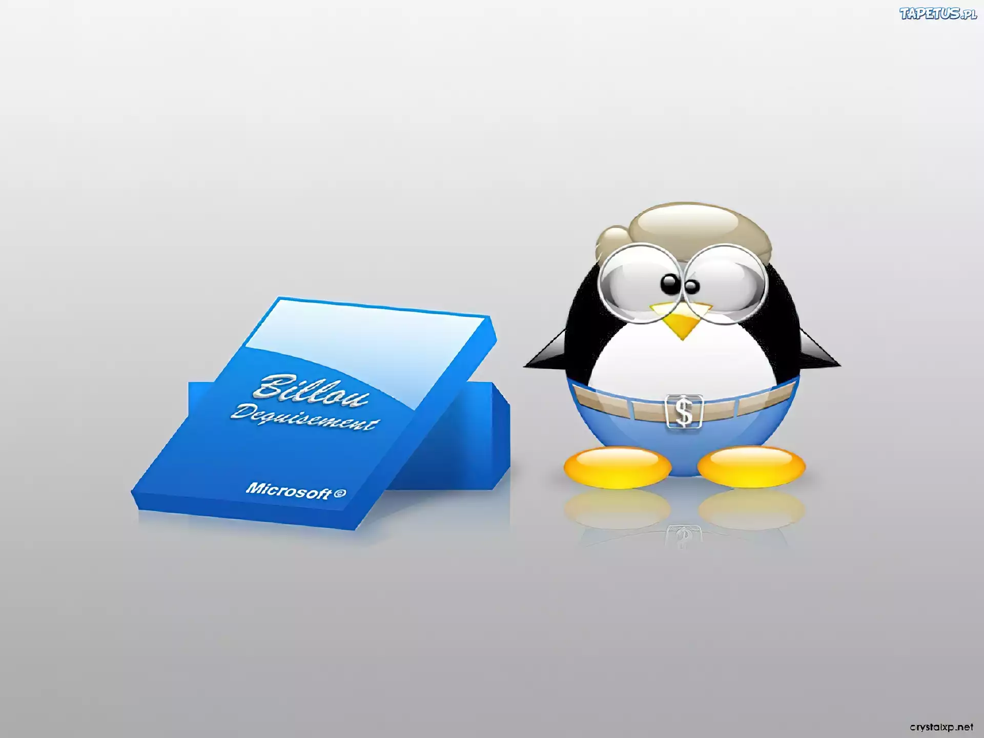 pingwin, Linux, grafika, okulary