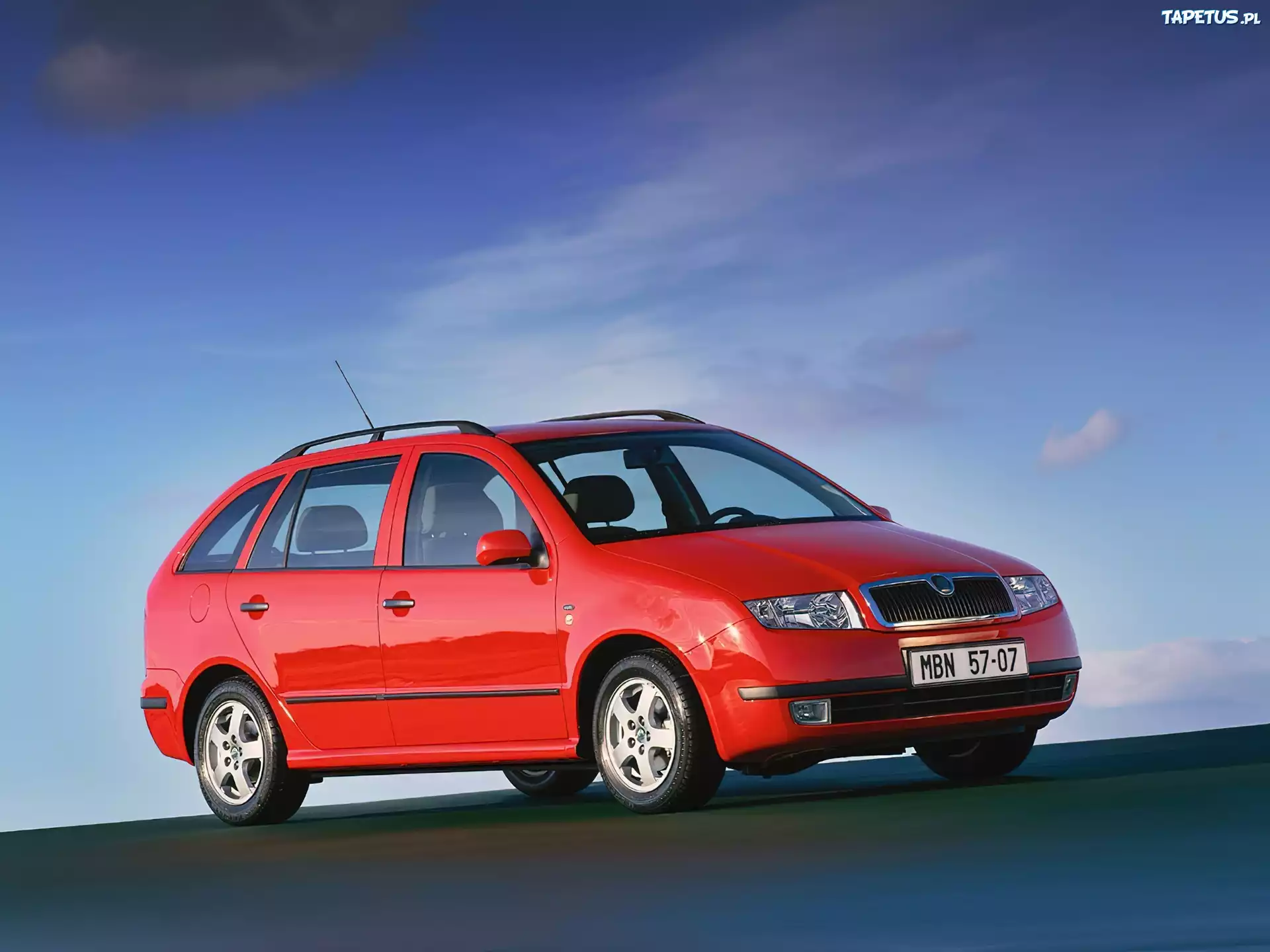 Czerwona, Skoda Fabia
