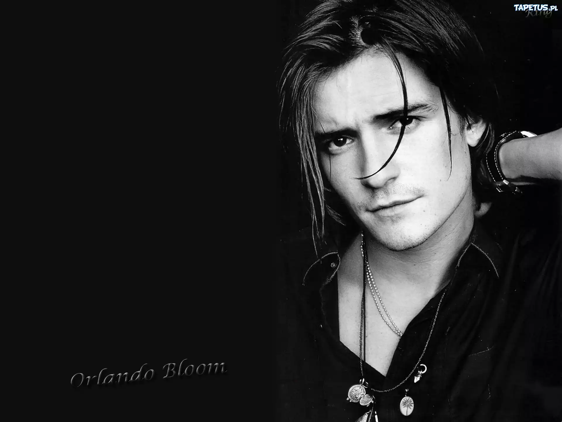 Orlando Bloom,ciemne włosy
