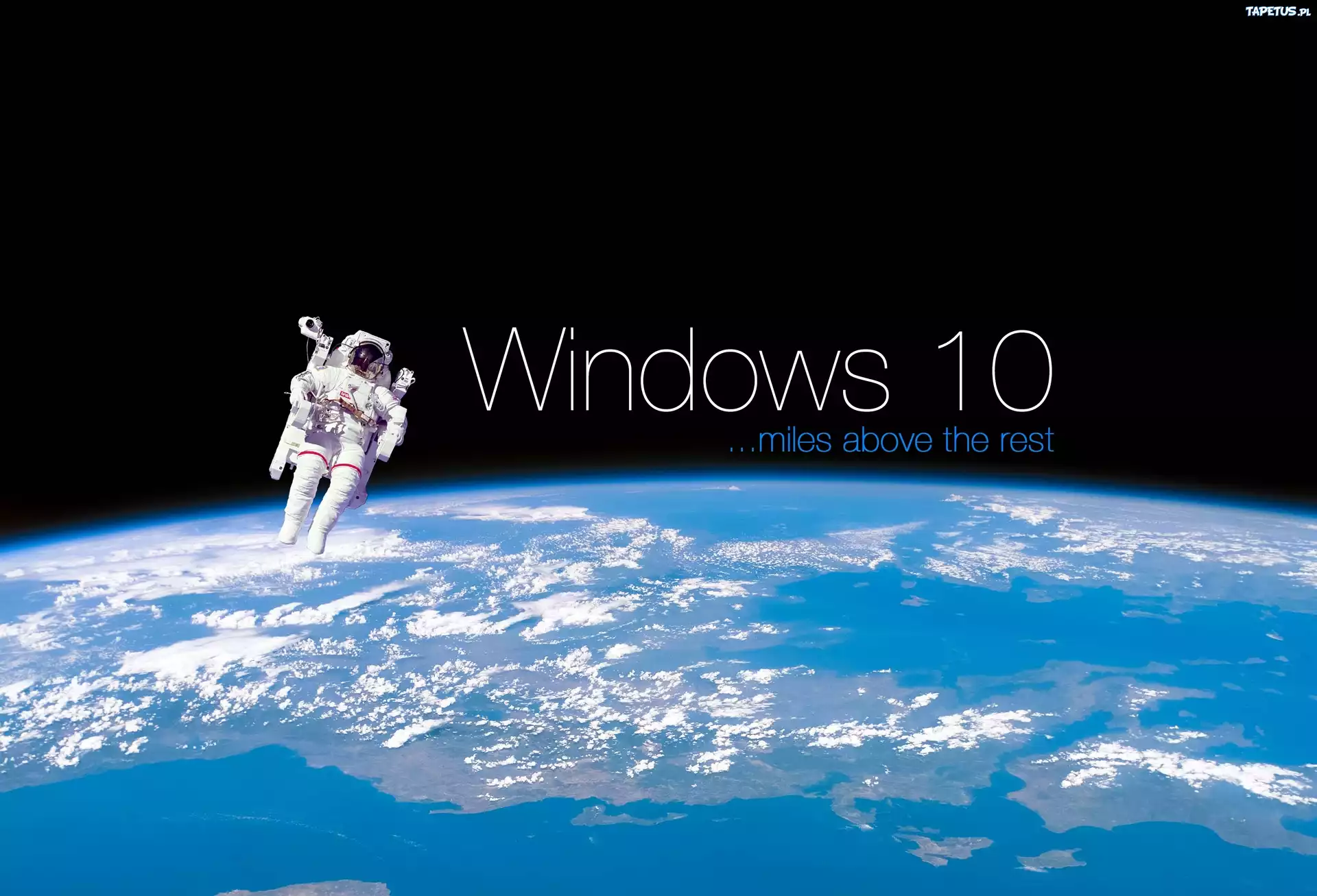 Windows 10, Kosmos, Ziemia, Kosmonauta
