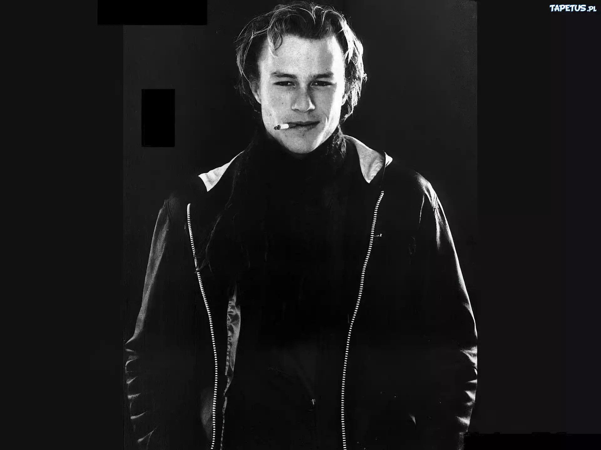 Heath Ledger,szalik, papieros