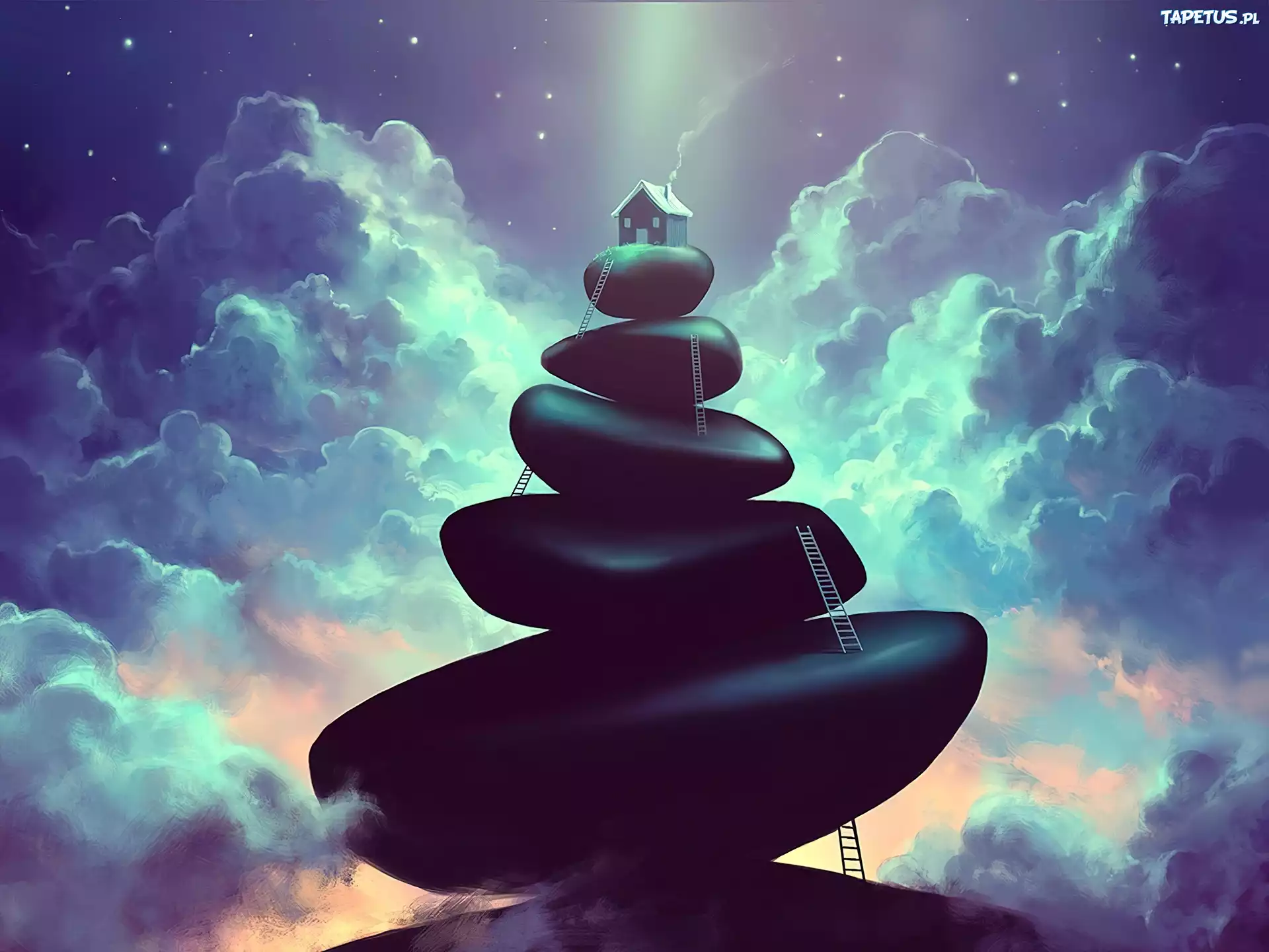 Cyril Rolando, Dom, Kamienie