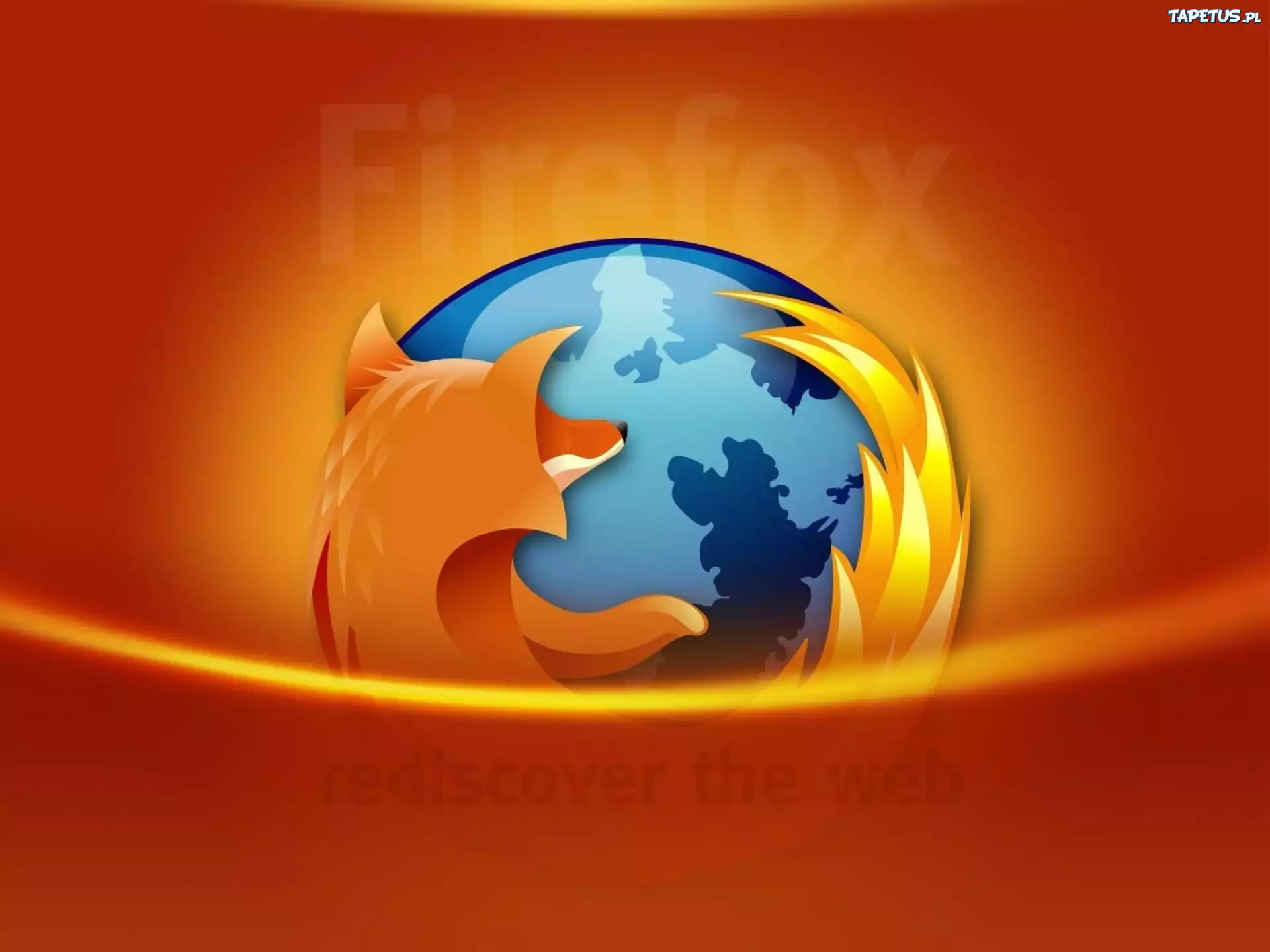 lis, ogień, grafika, FireFox