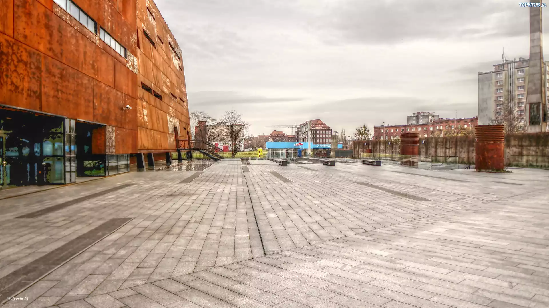 Gdańsk, Plac, Muzeum Solidarności, HDR