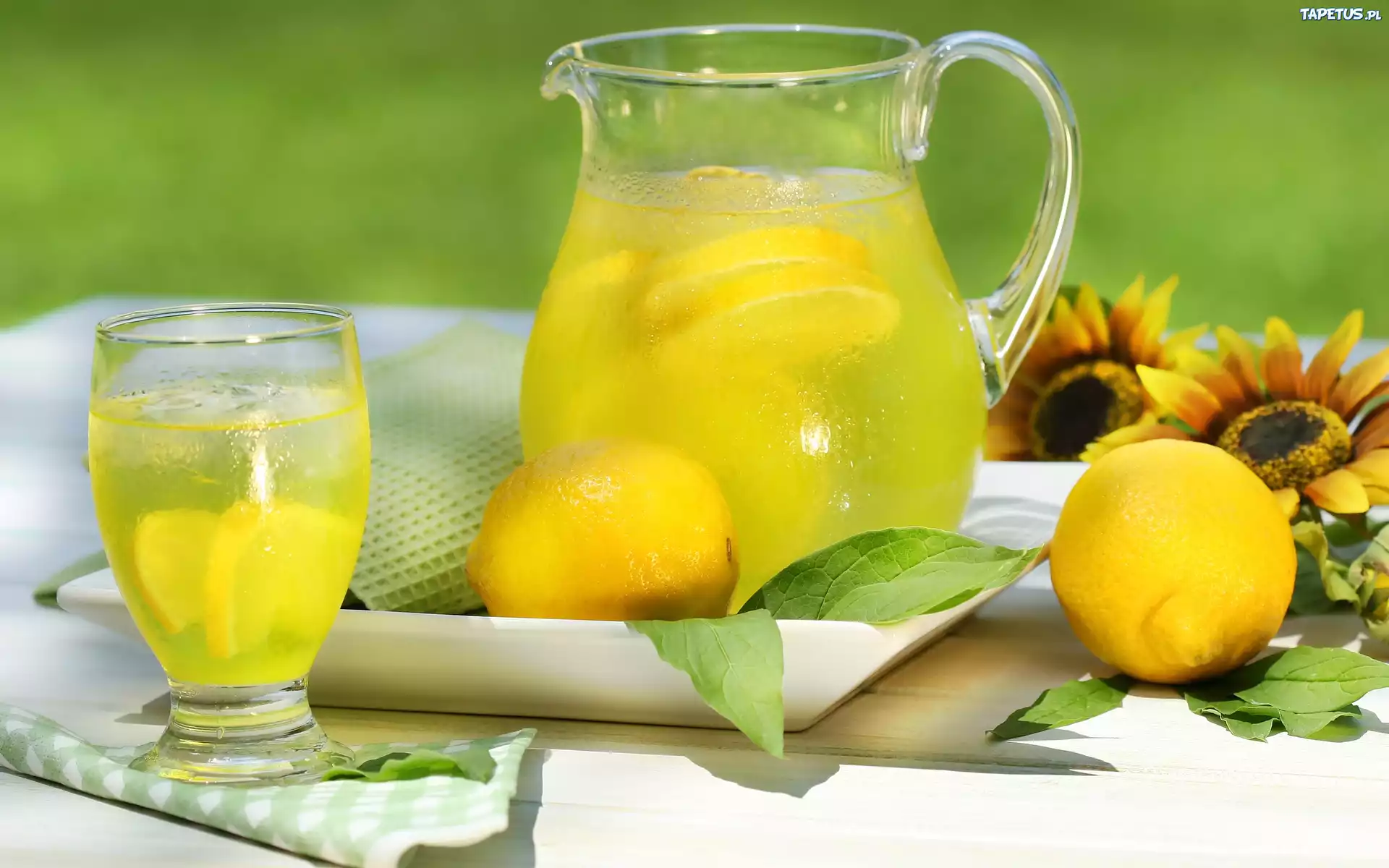 Lemoniada, Cytryna, Dzbanek, Szklanka