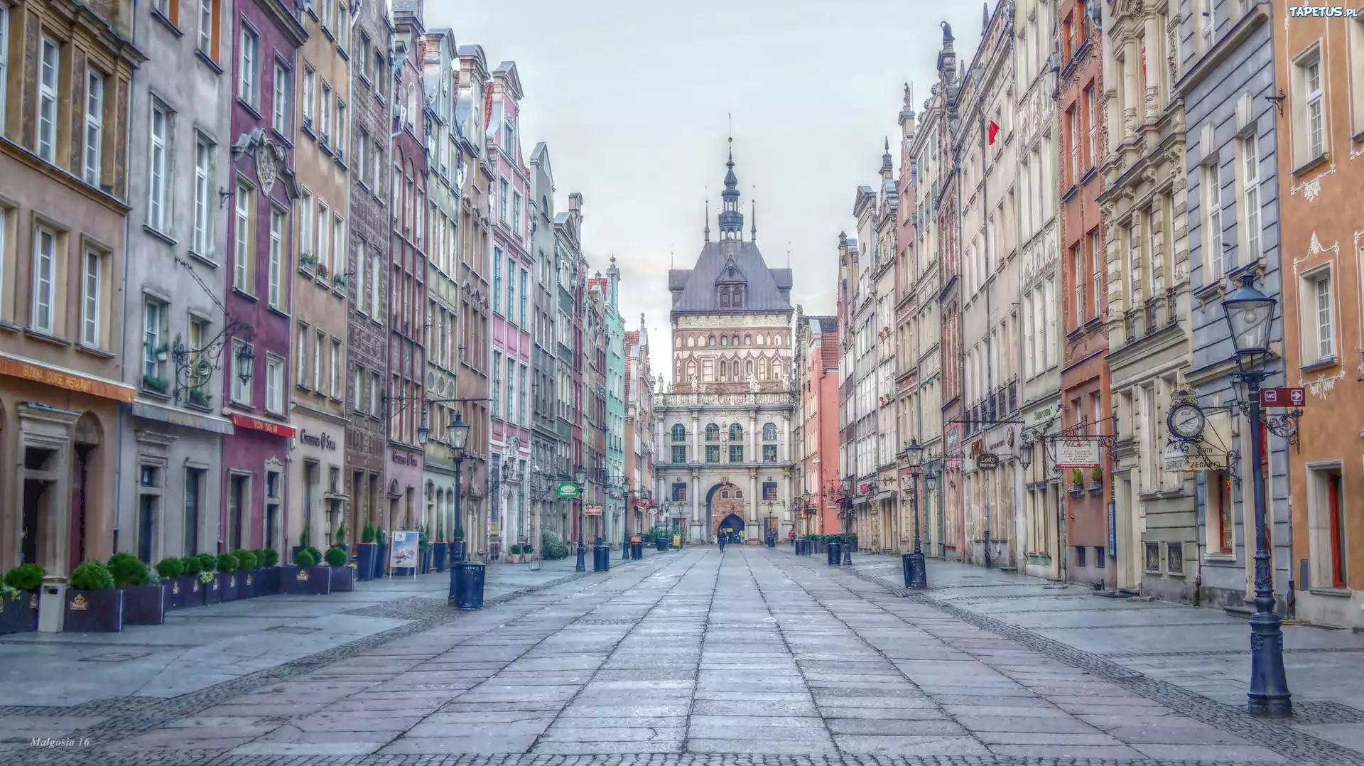Gdańsk, Ulica, Kamienice, Zabytki, HDR