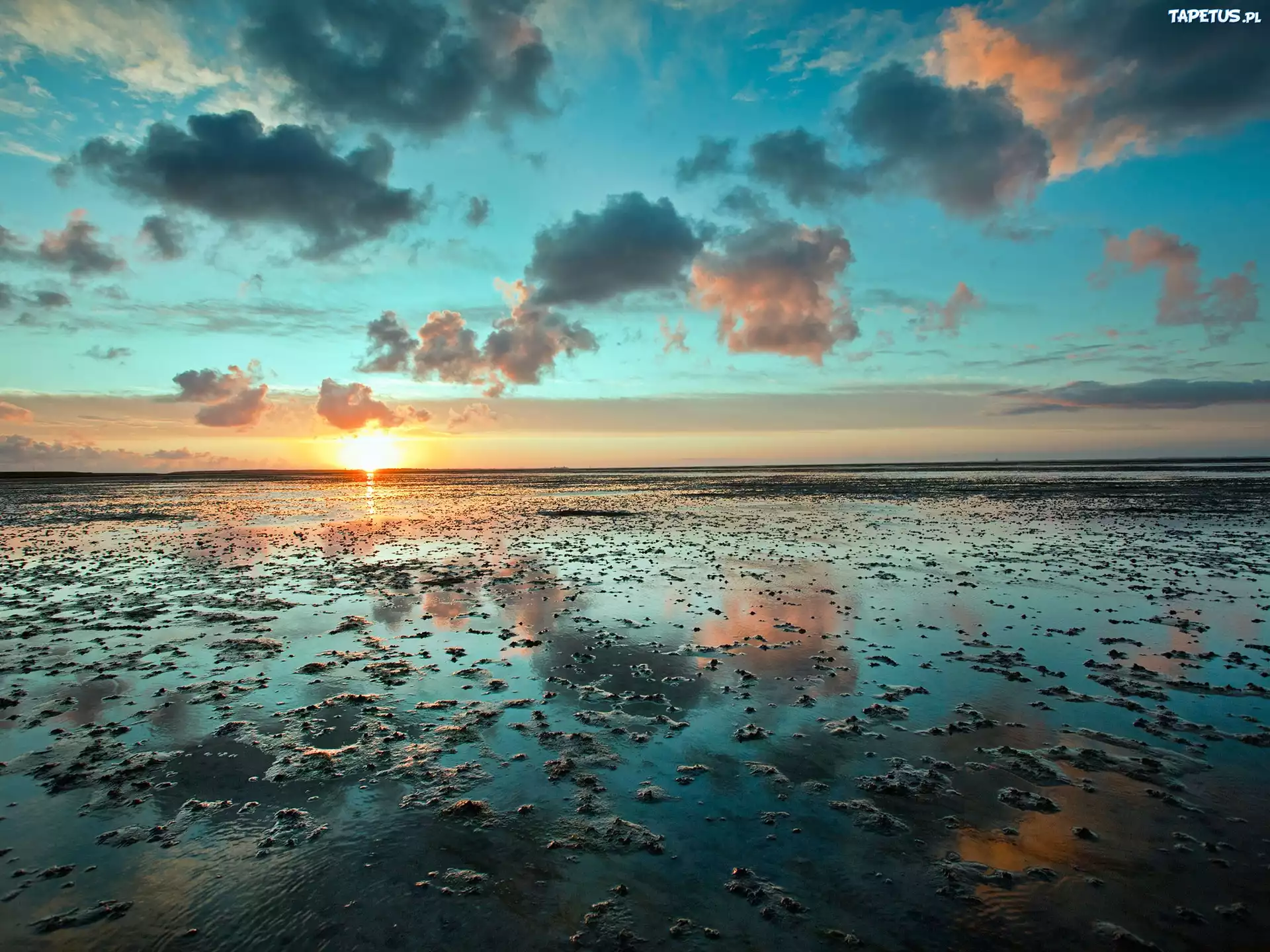Plaża, Zachód Słońca