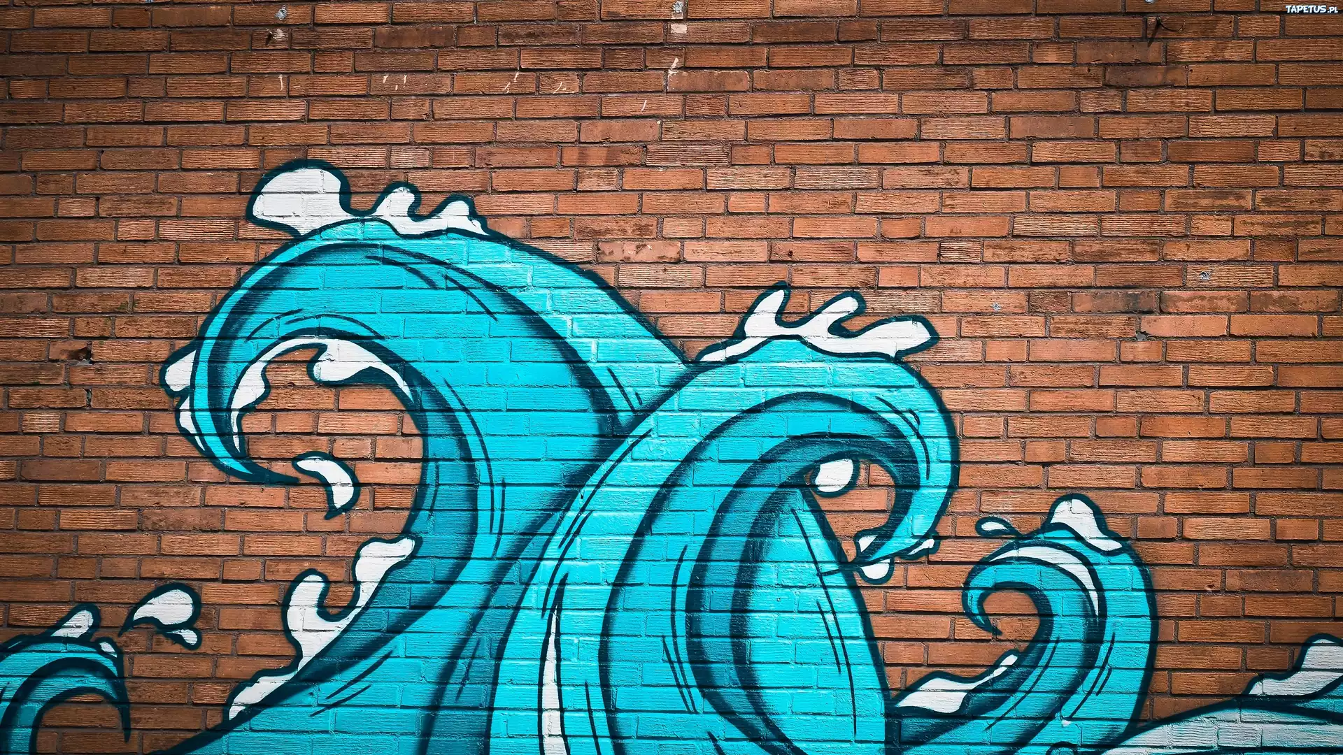 Graffiti, Niebieski, Motyw