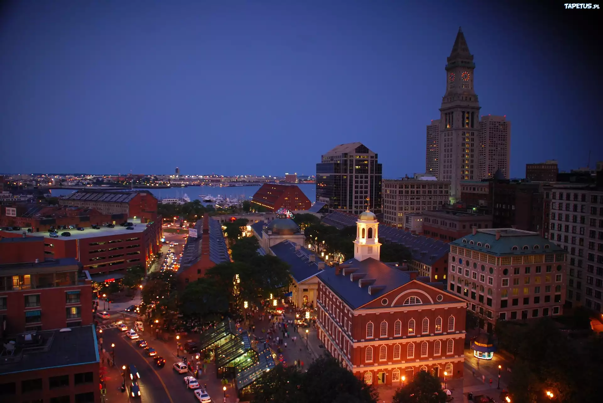 Stany Zjednoczone, Boston, Miasto, Noc