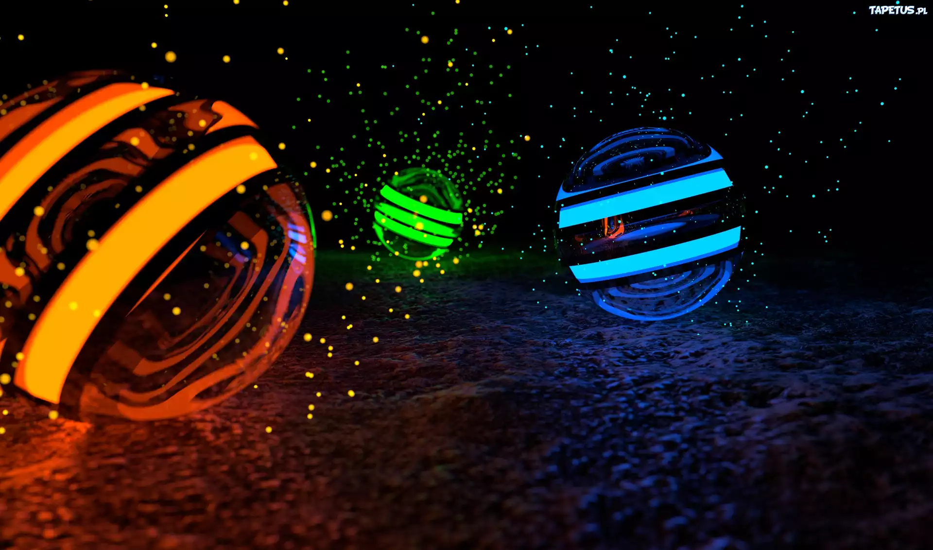 3D, Grafika, Kule, Kolorowe