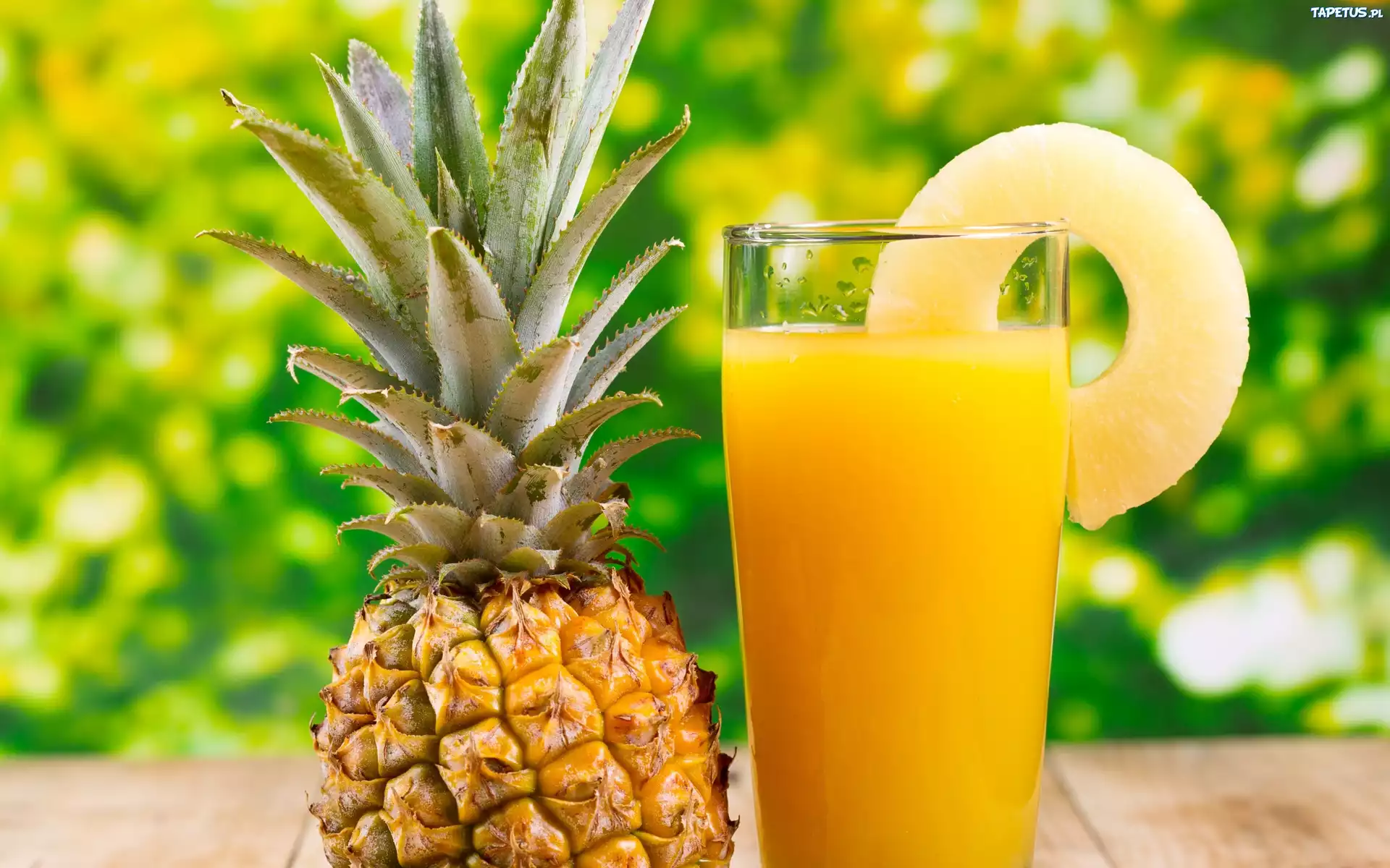Ananas, Sok, Szklanka