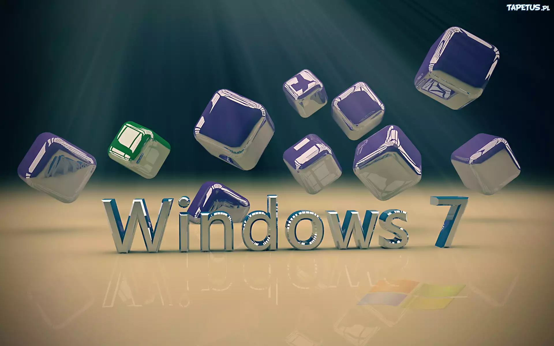 Windows 7, 3D, Sześciany