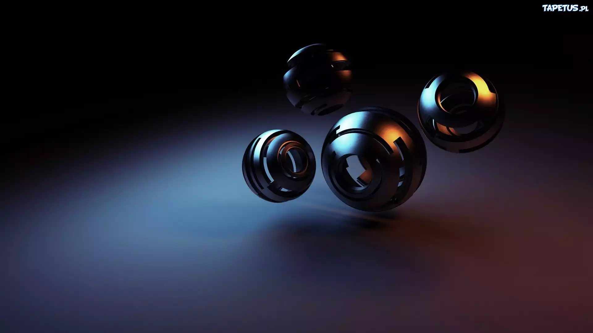Czarne, Kulki, 3D