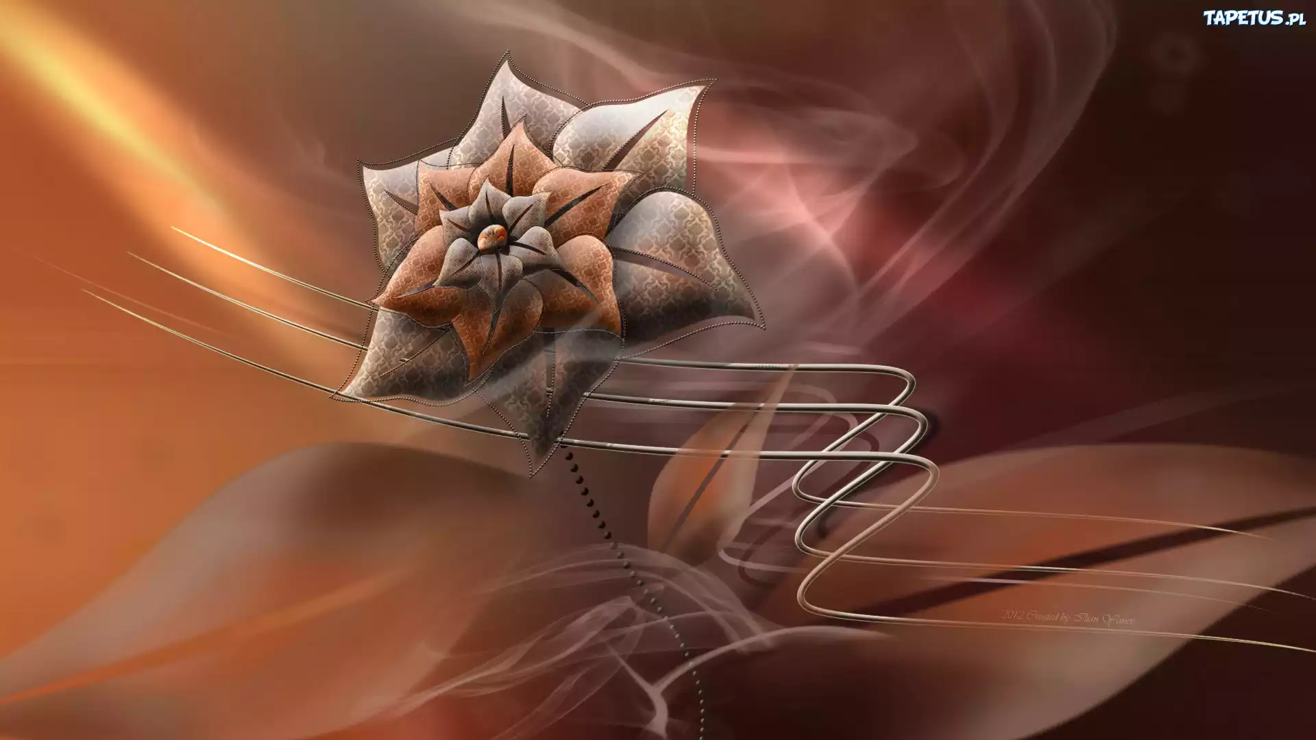 Grafika, 3D, Kwiat