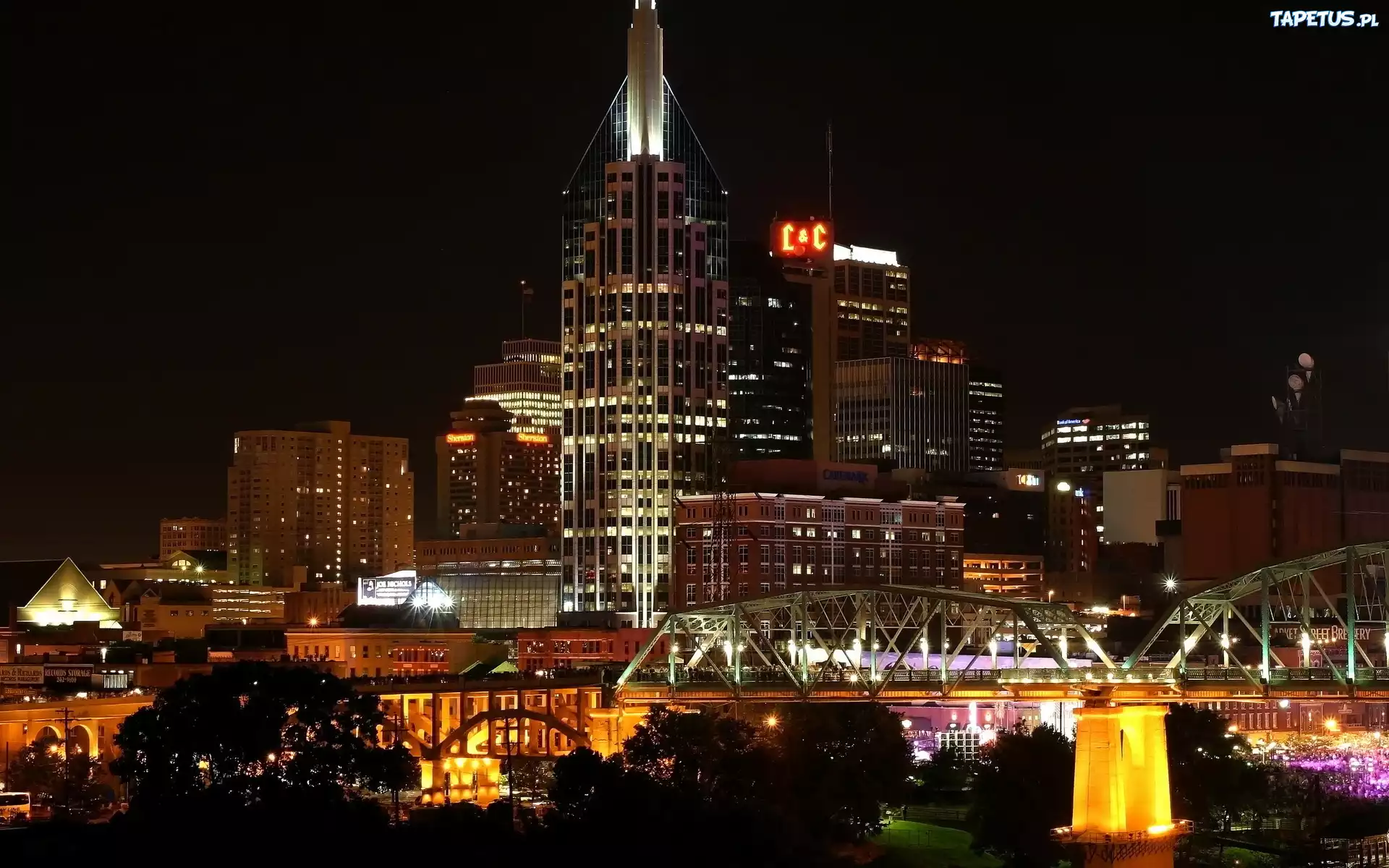 Stany Zjednoczone, Nashville, Miasto, Noc