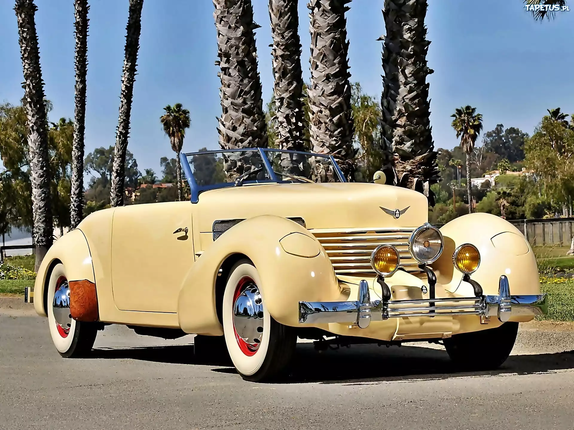 Retro, Cord, 812, SC Phaeton, 1937, Palmy