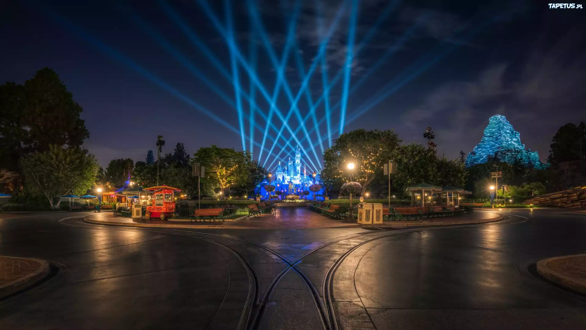 Park, Wesołe, Miasteczko, Disneyland, Stany, Zjednoczone, USA