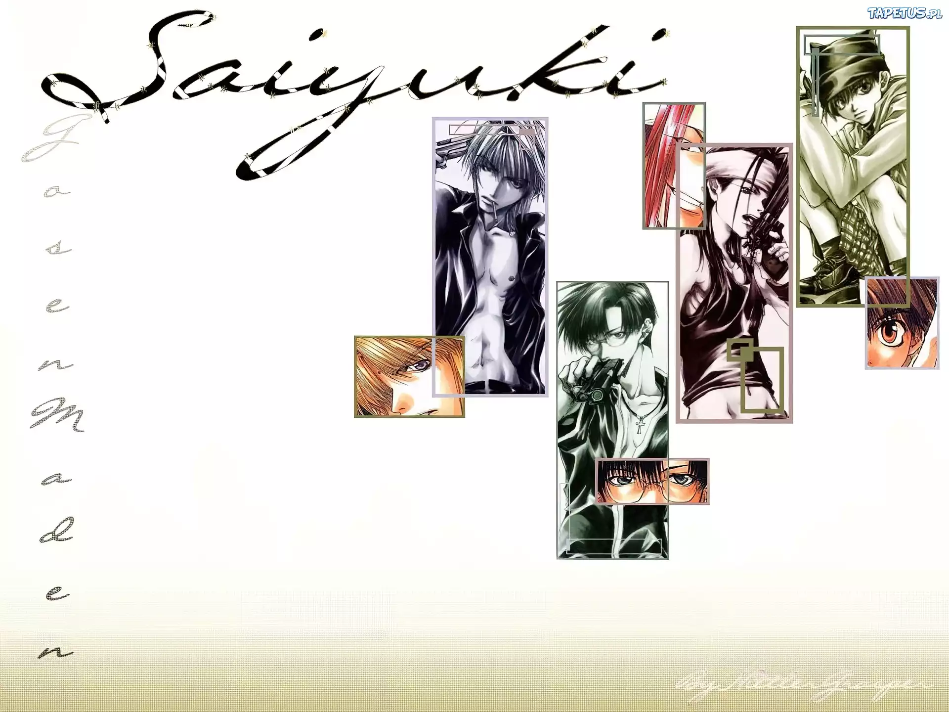 Saiyuki, okulary, oko