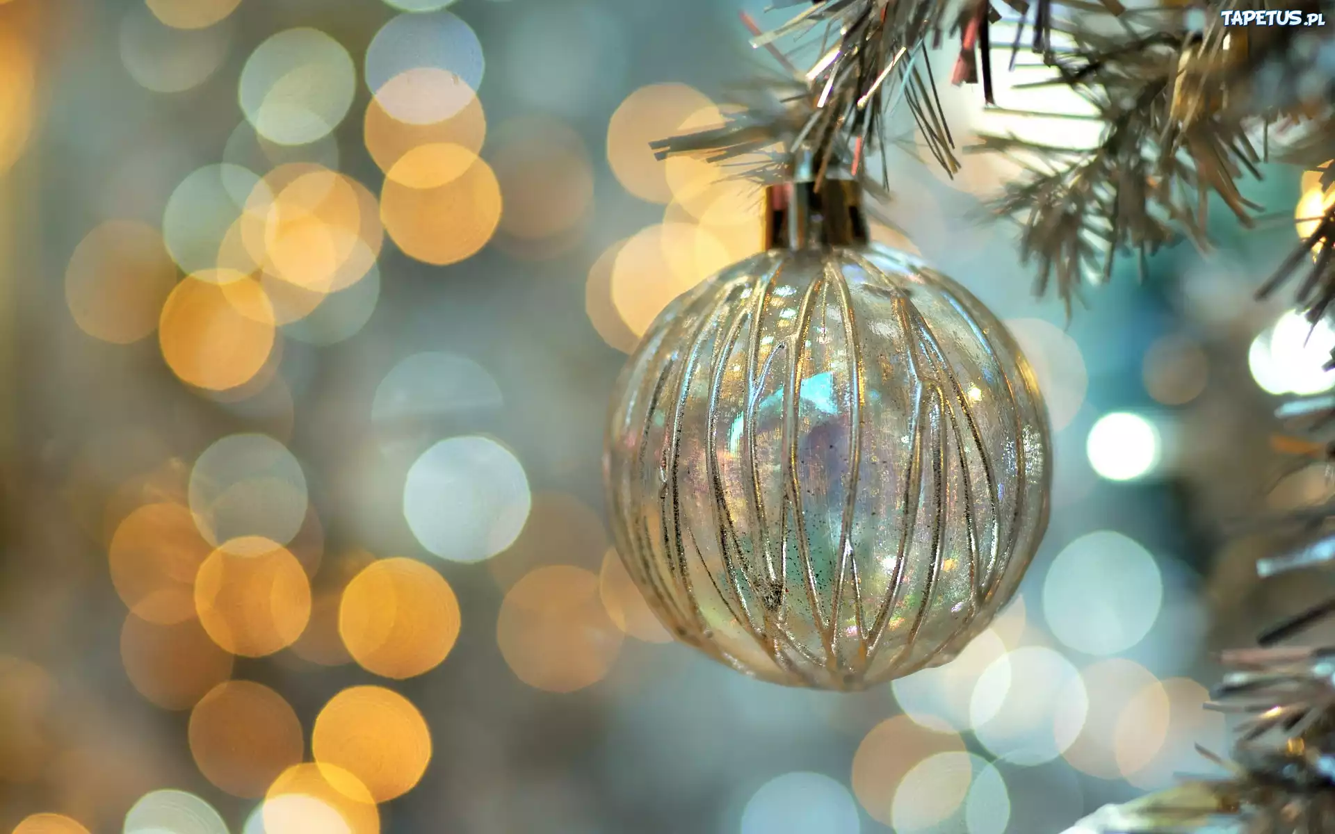 Przejrzysta, Szklana, Bombka, Bokeh
