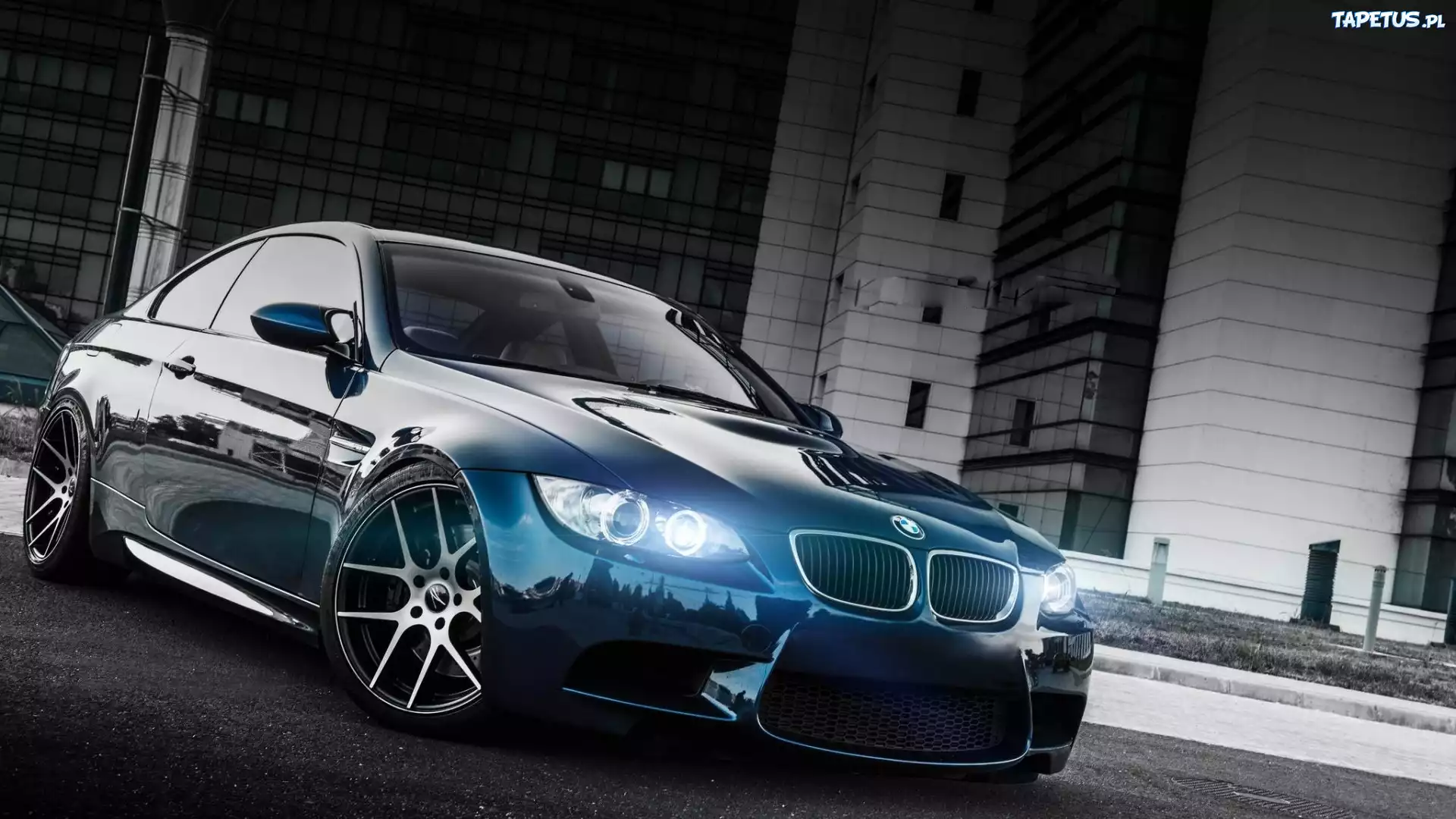 Niebieskie, Auto, BMW, Tuning