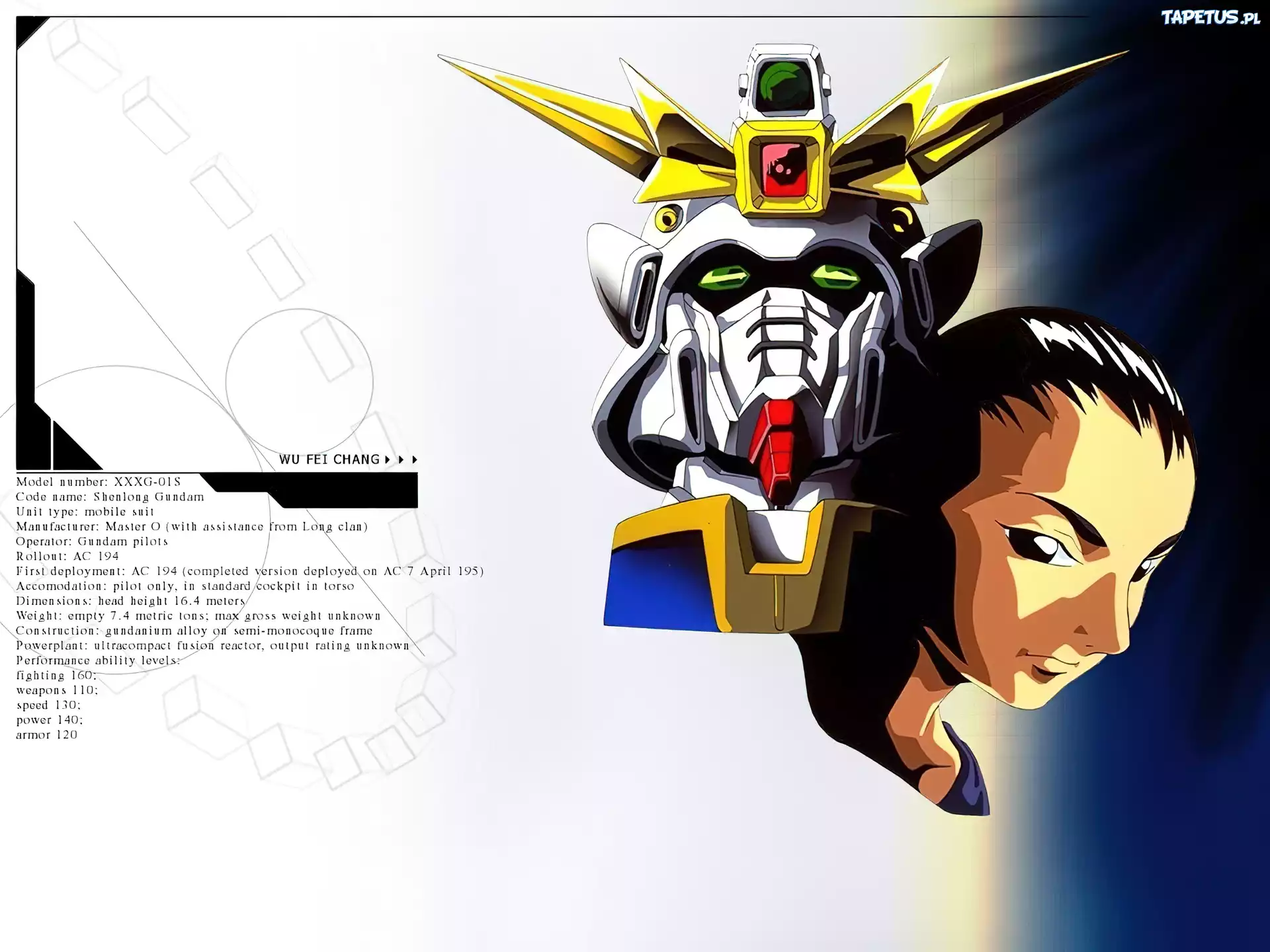 Gundam Wing, maska, twarz