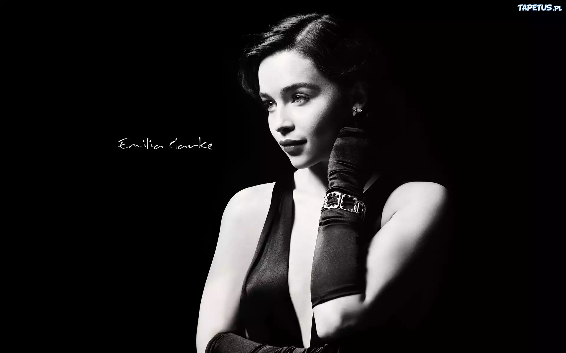 Kobieta, Aktorka, Emilia Clarke, Czarno-Białe