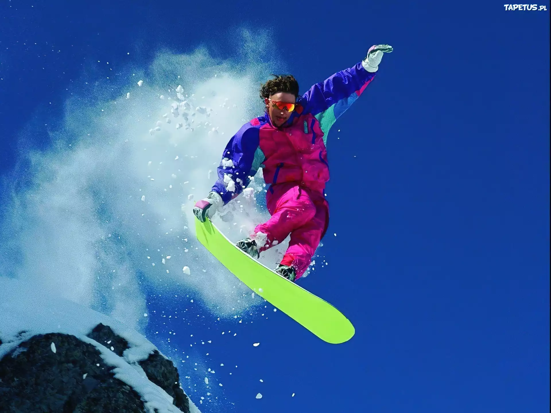 Snowbording,deska ,śnieg