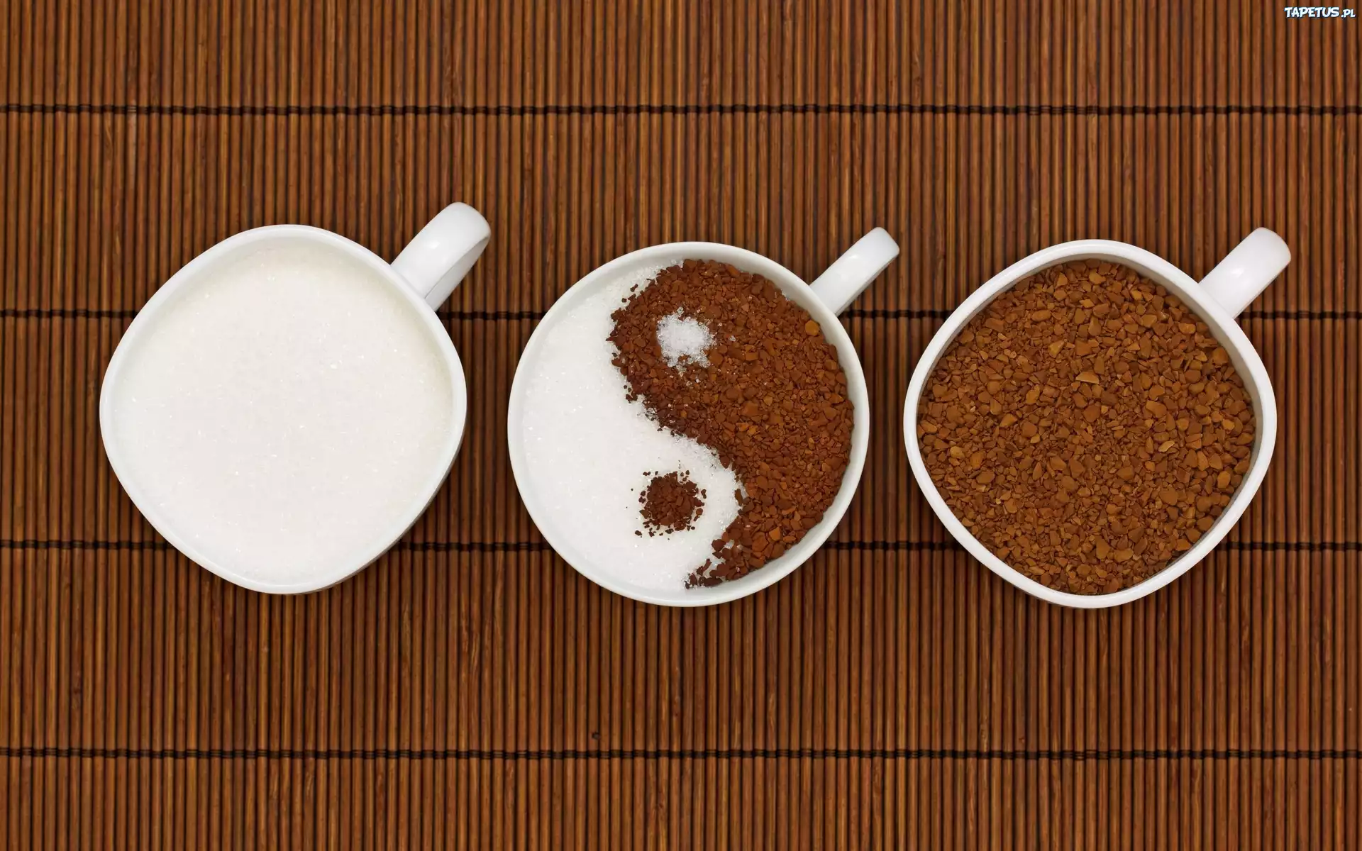 Kawa, Cukier, Symbol Jin-Jang, Yin-Yang